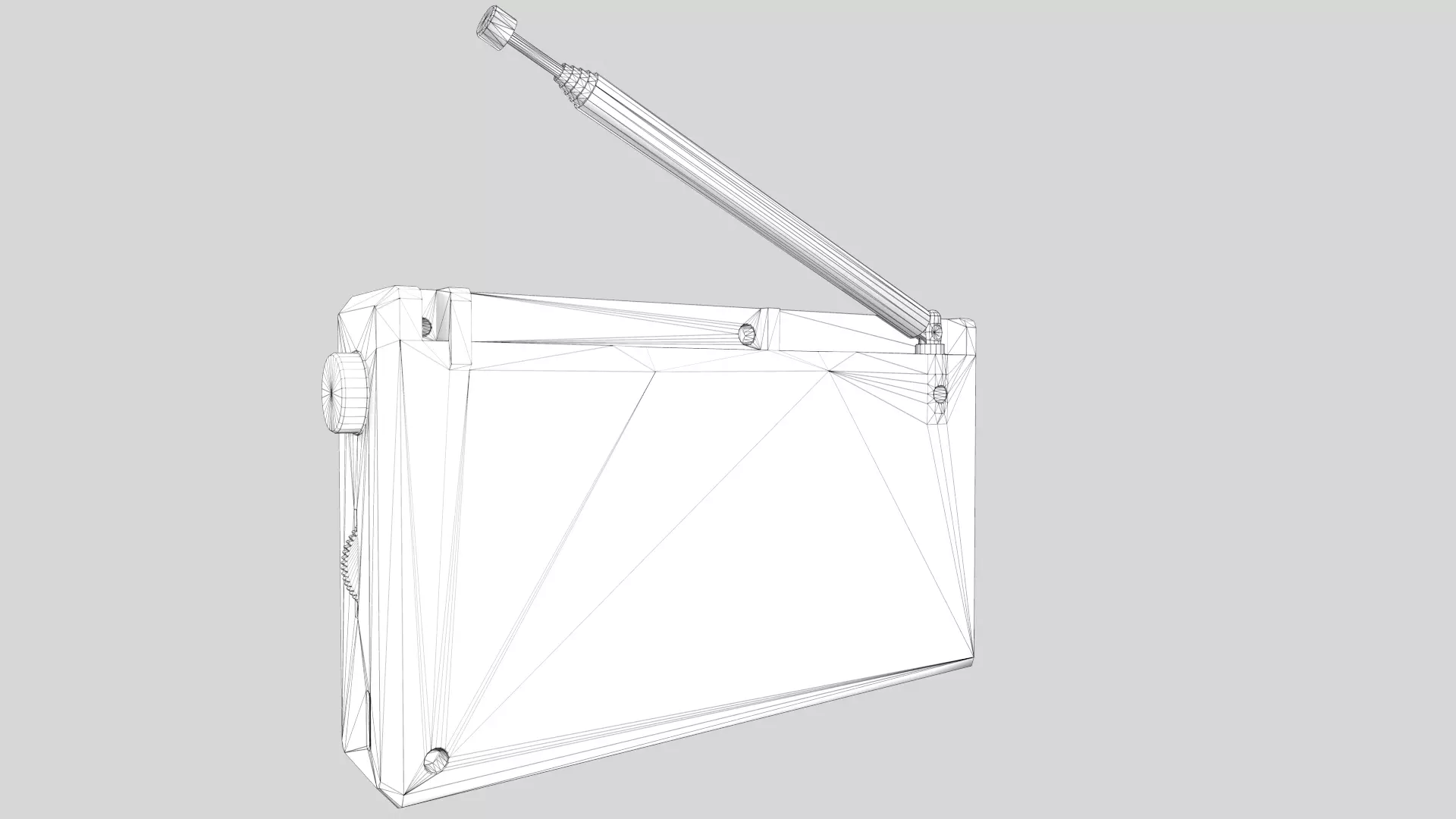 Radio Low Poly Low-poly 3D model_22
