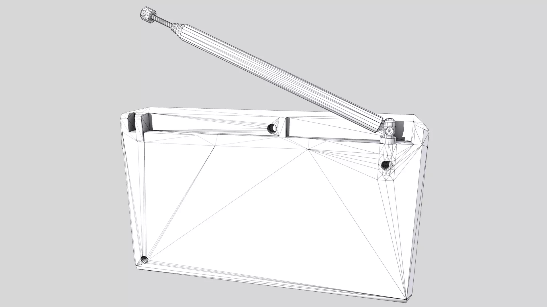 Radio Low Poly Low-poly 3D model_25