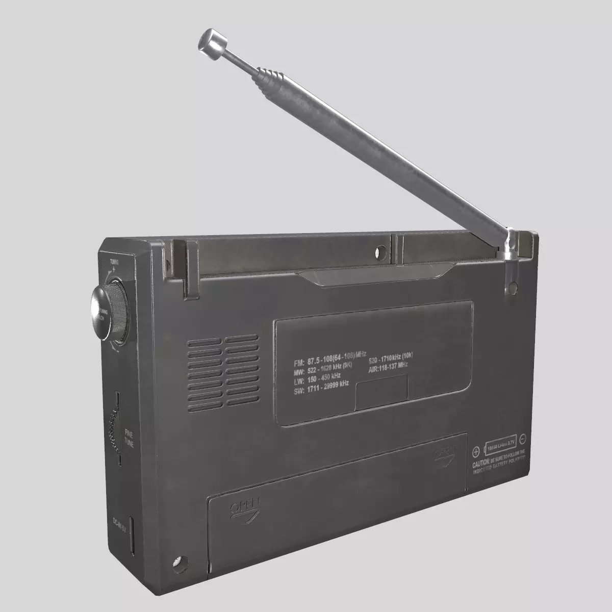 Radio Low Poly Low-poly 3D model_8