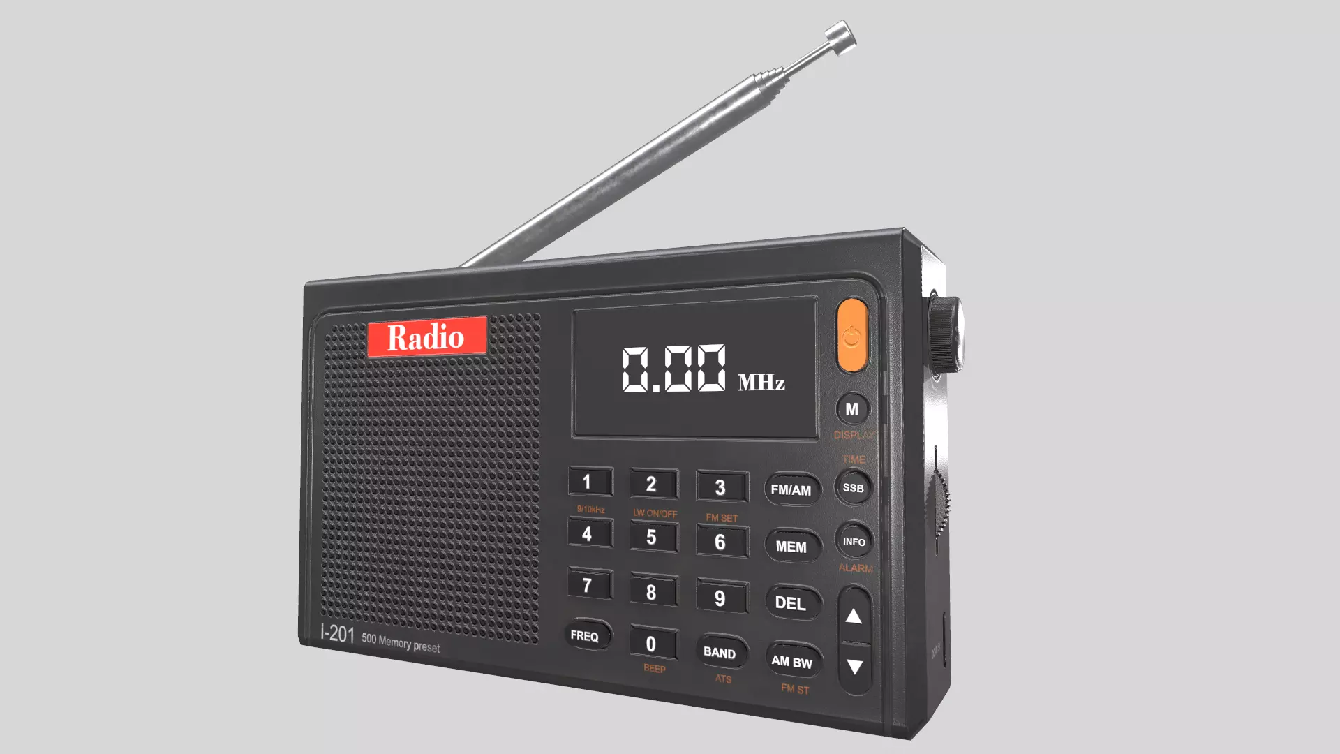 Radio Low Poly Low-poly 3D model_9