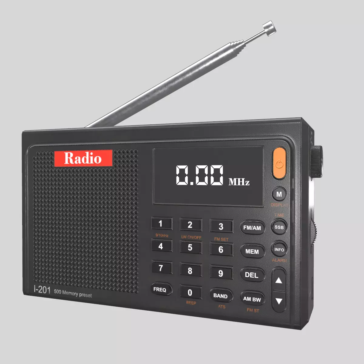 Radio Low Poly Low-poly 3D model_2