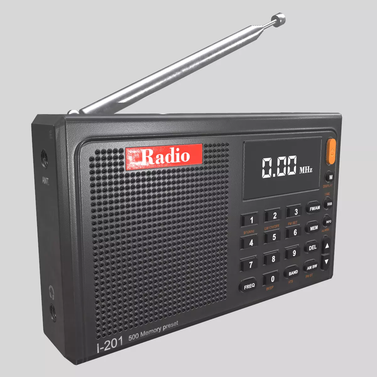 Radio Low Poly Low-poly 3D model_5