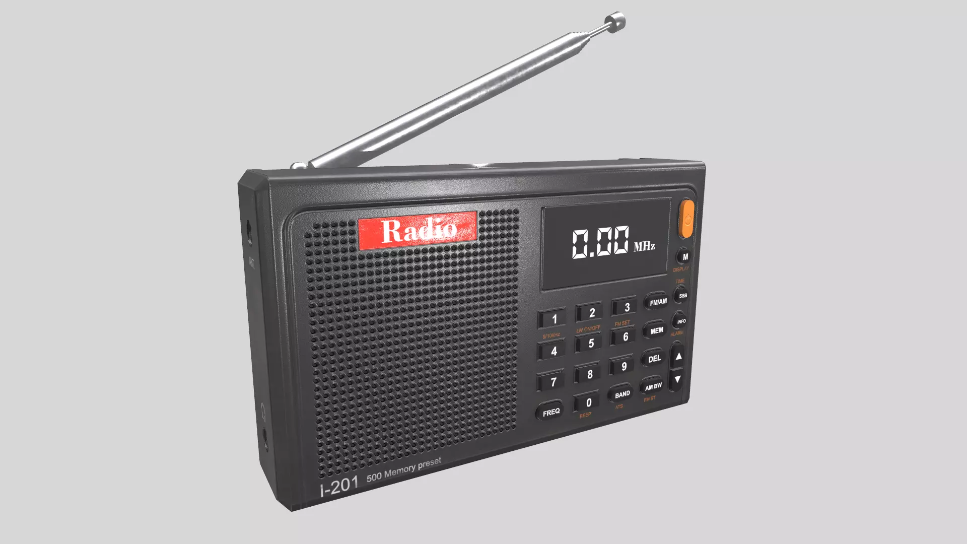 Radio Low Poly Low-poly 3D model_13