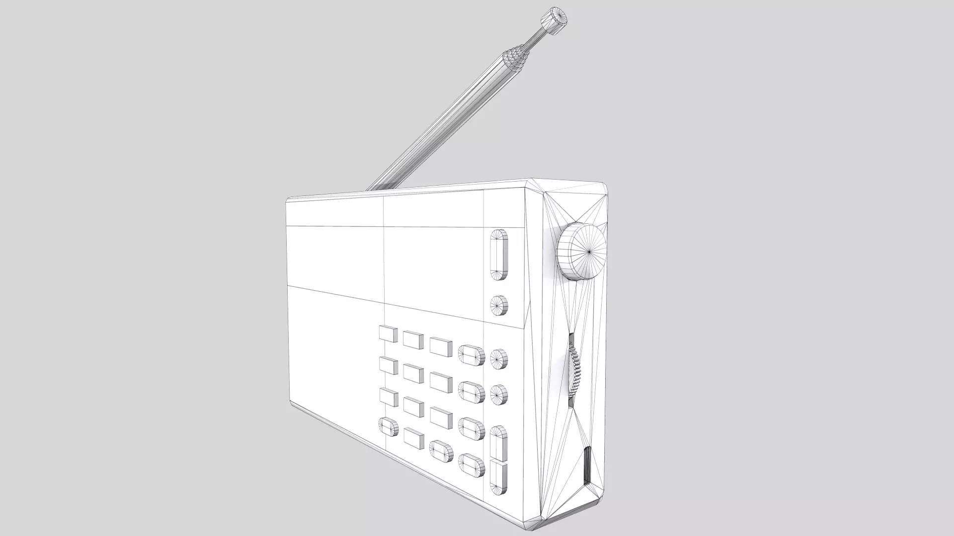 Radio Low Poly Low-poly 3D model_23