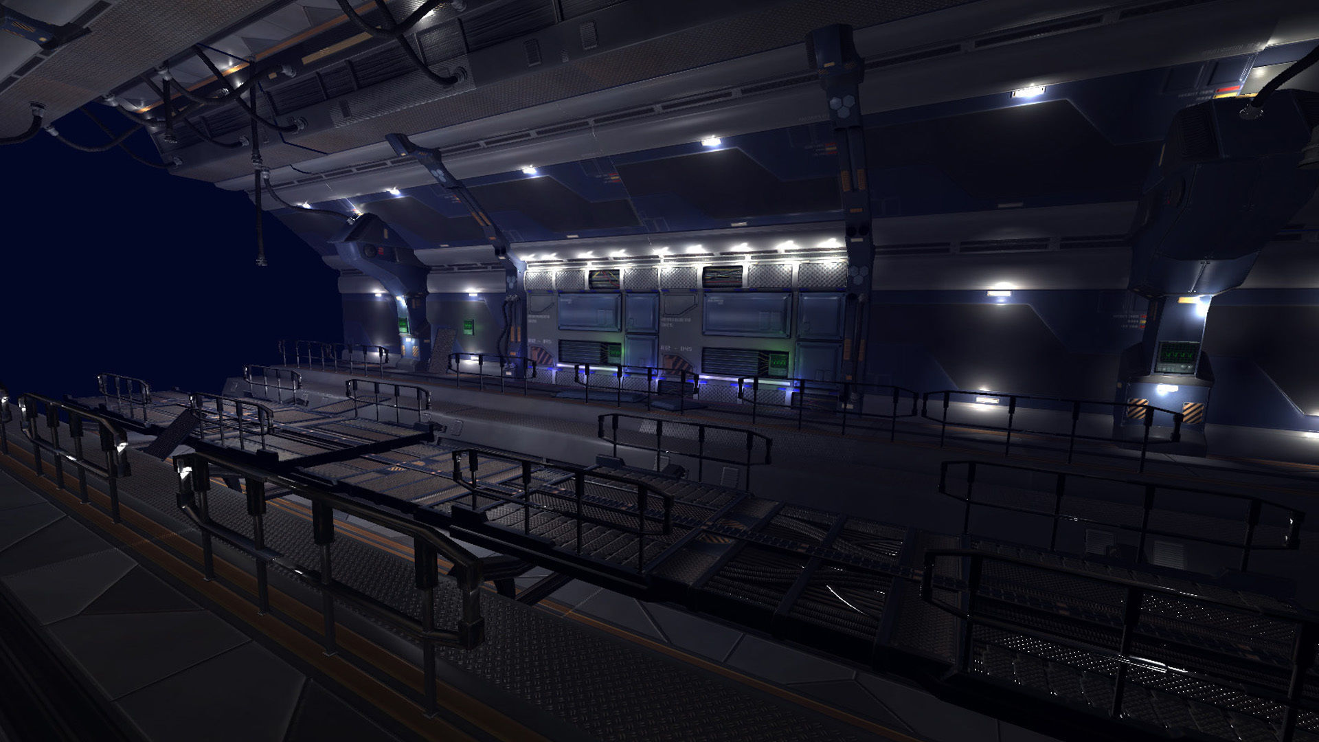 SciFi Modular Panels and Elements Low-poly 3D model_2