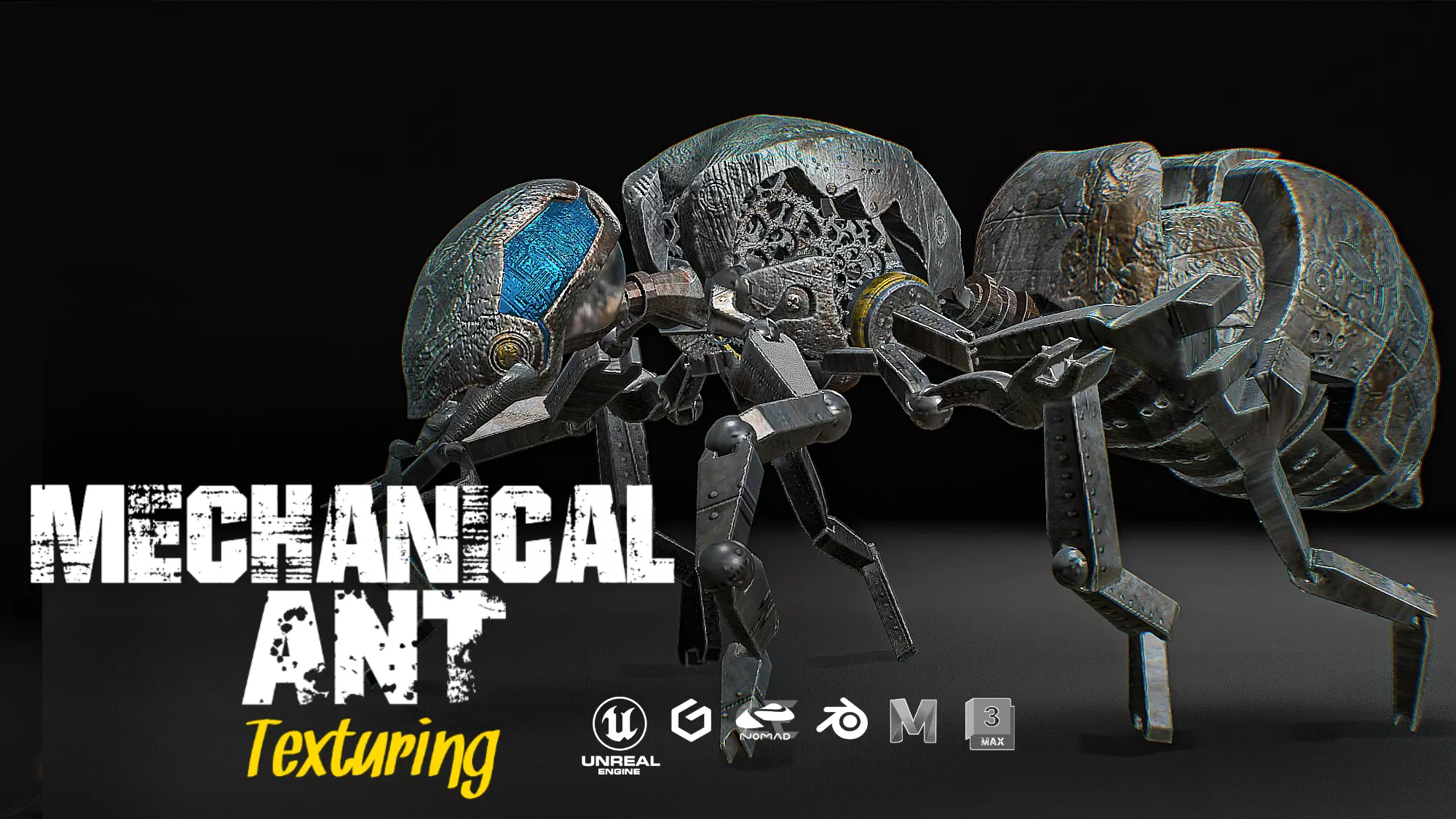 Mechanical Ant Low-poly 3D model