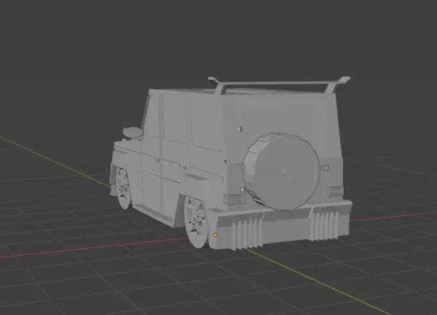 Mercedes G-Class Purgor     Shadow Design BodyKit 3D model_1