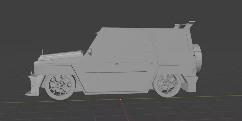 Mercedes G-Class Purgor     Shadow Design BodyKit 3D model_2