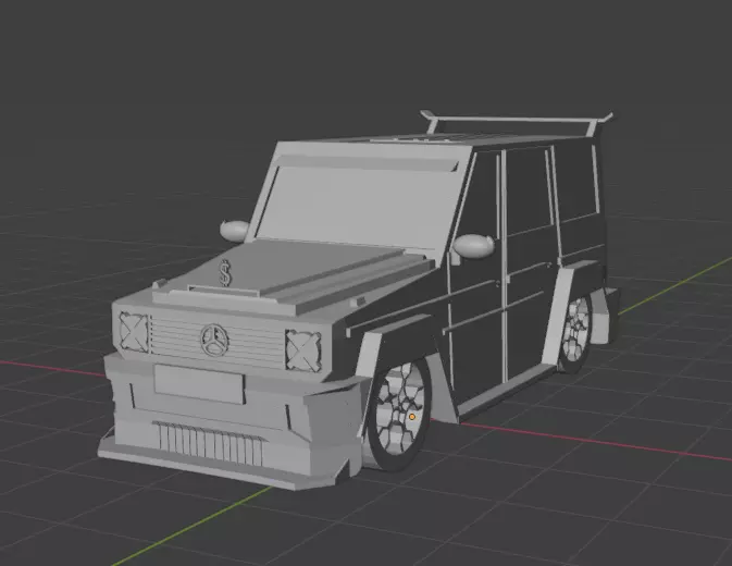 Mercedes G-Class Purgor     Shadow Design BodyKit 3D model_0