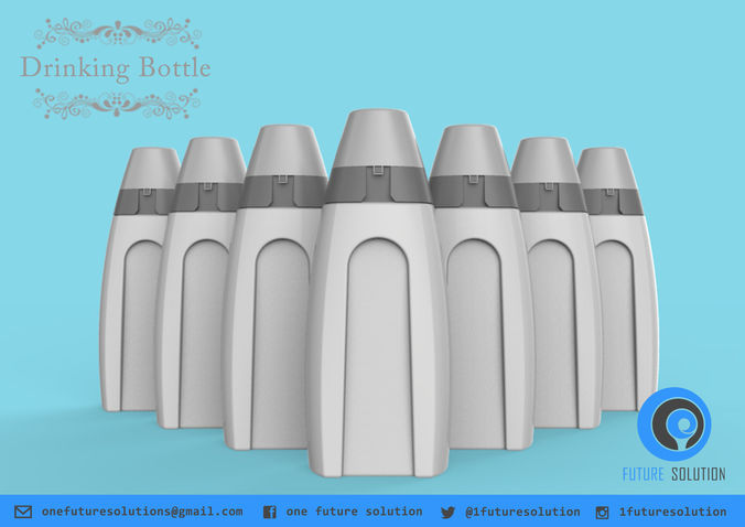 Drinking Bottle Free 3D print model