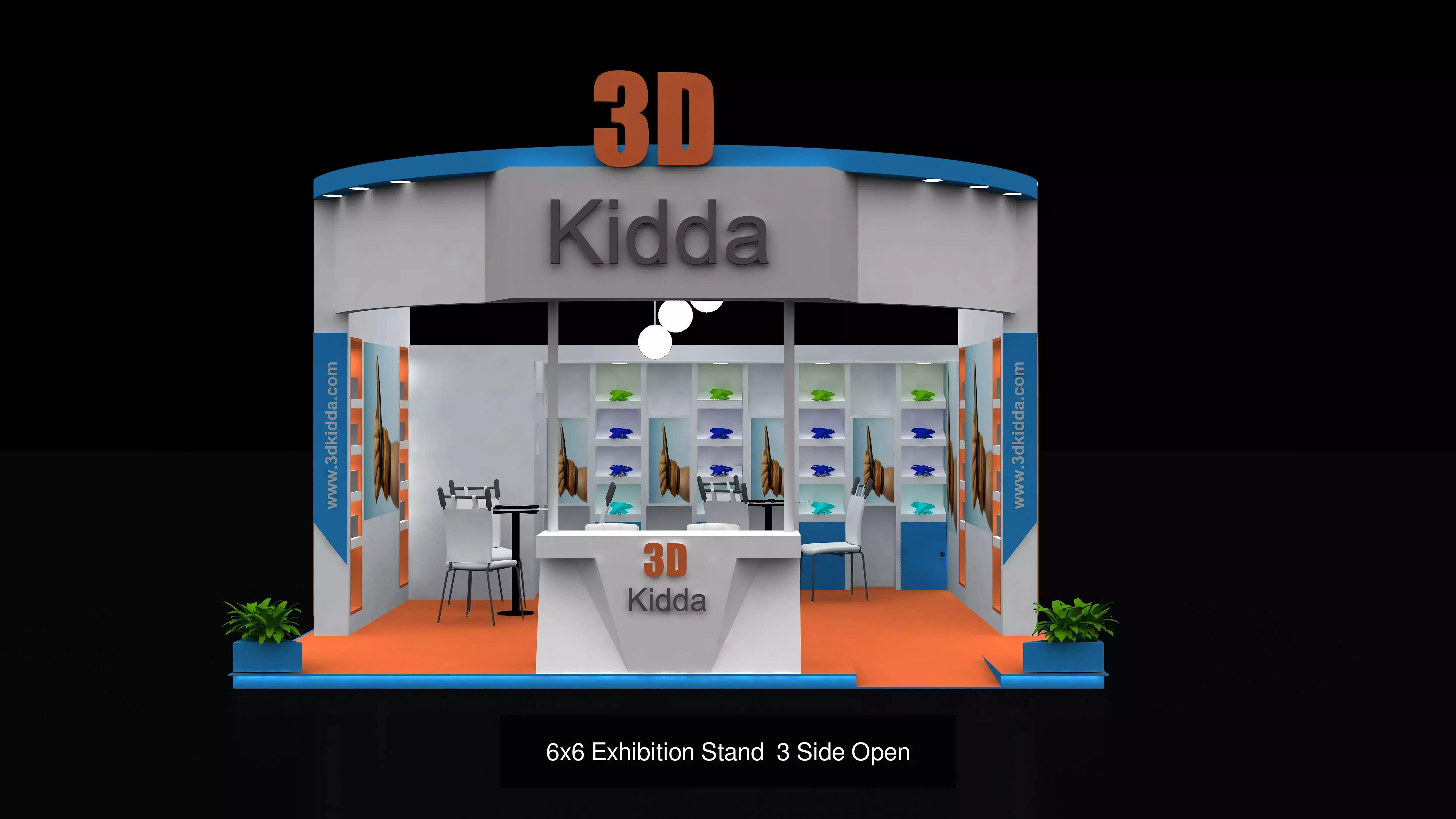 Exhibition Stand Design 3D Model Collection_13
