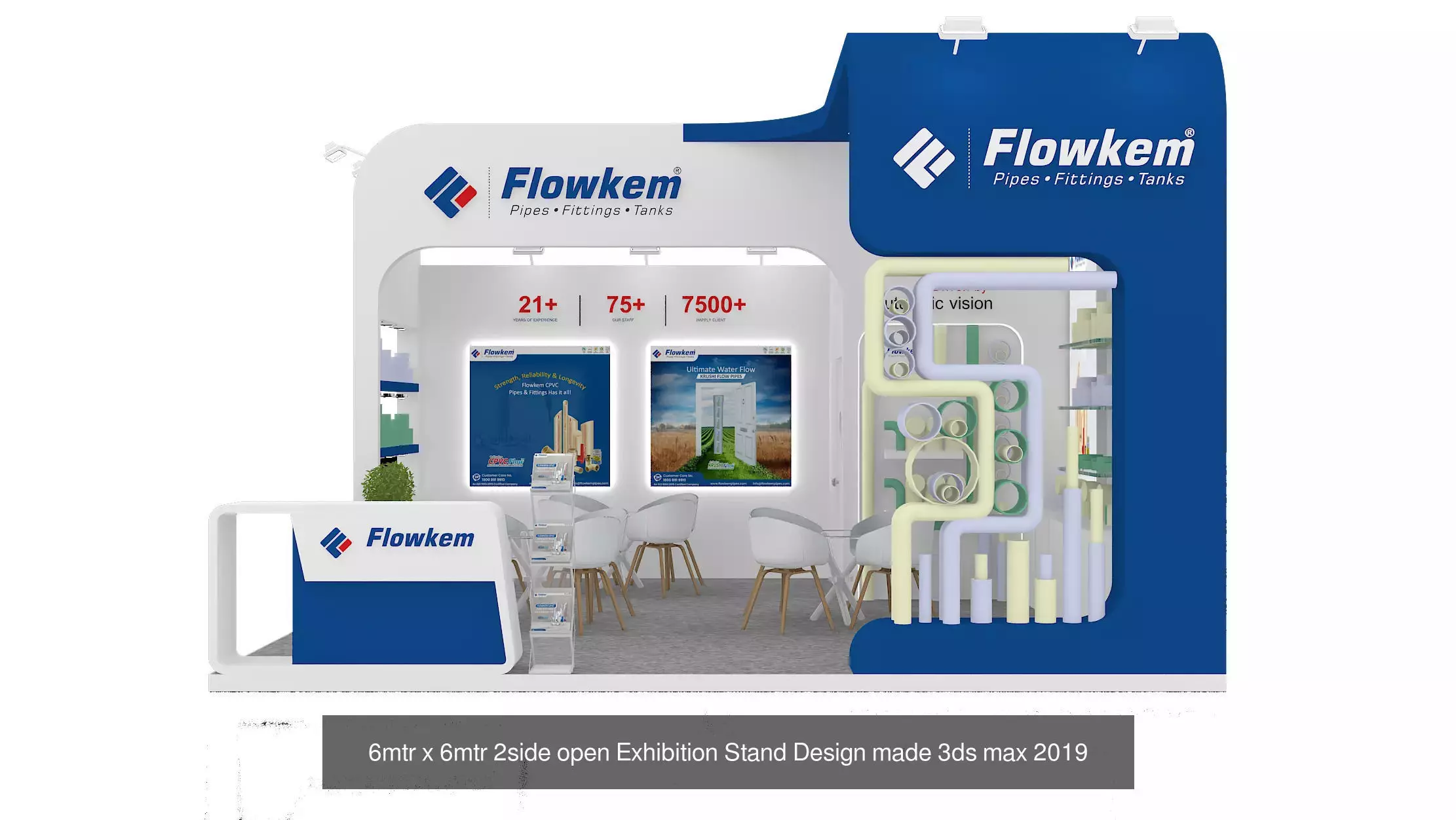 Exhibition Stand Design 3D Model Collection_17