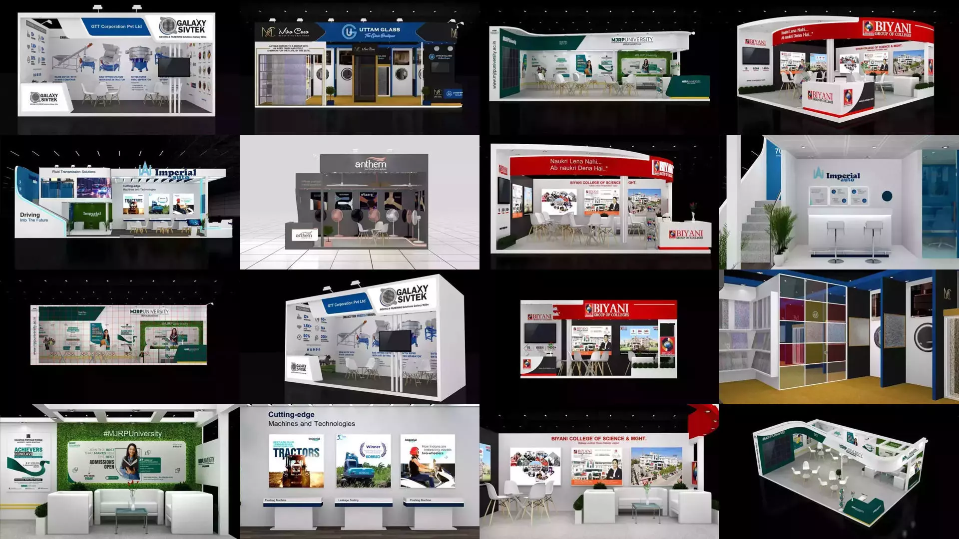 Exhibition Stand Design 3D Model Collection_2