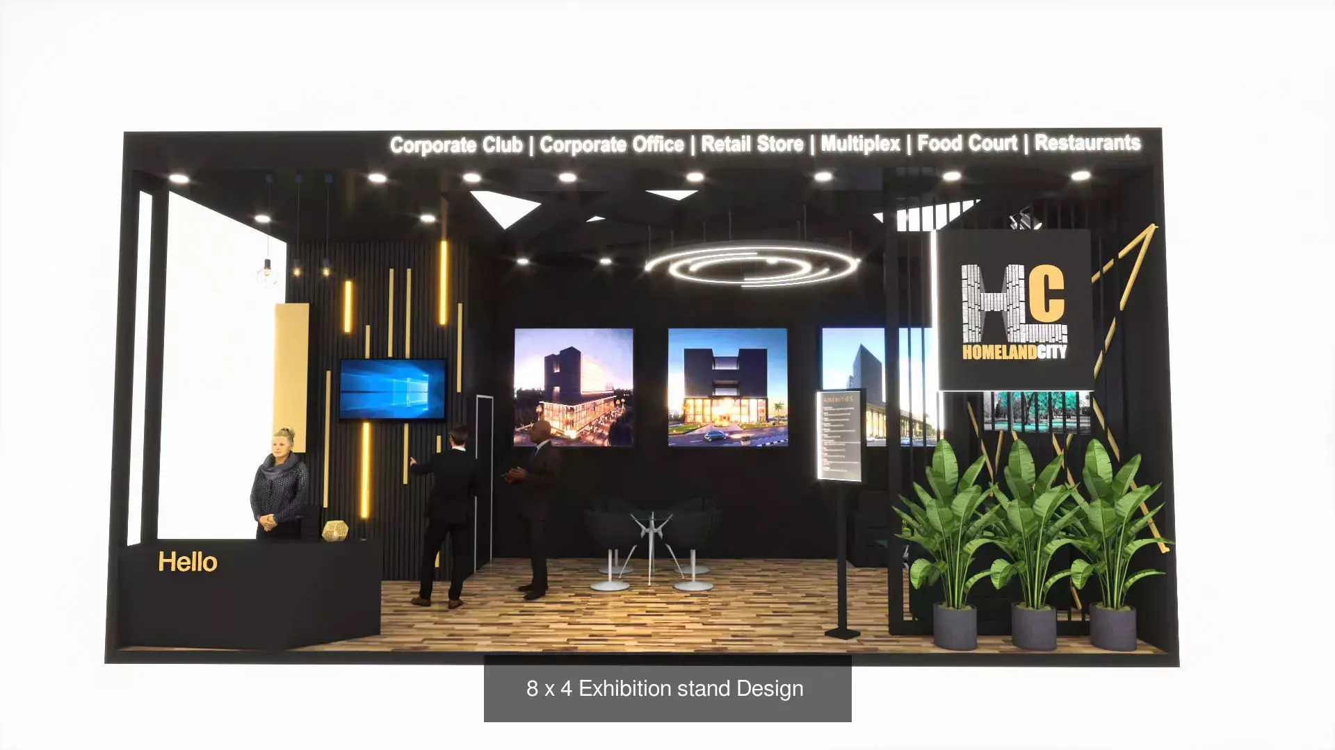 Exhibition Stand Design 3D Model Collection_9