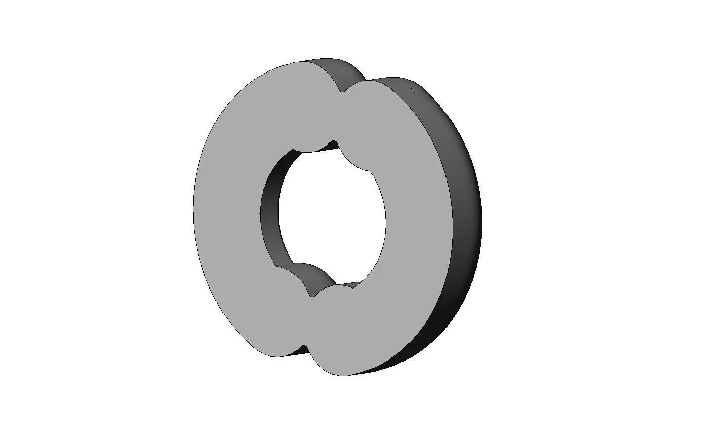 Mirrored carved detailed corner scroll arc applique ornament  3D print model_7