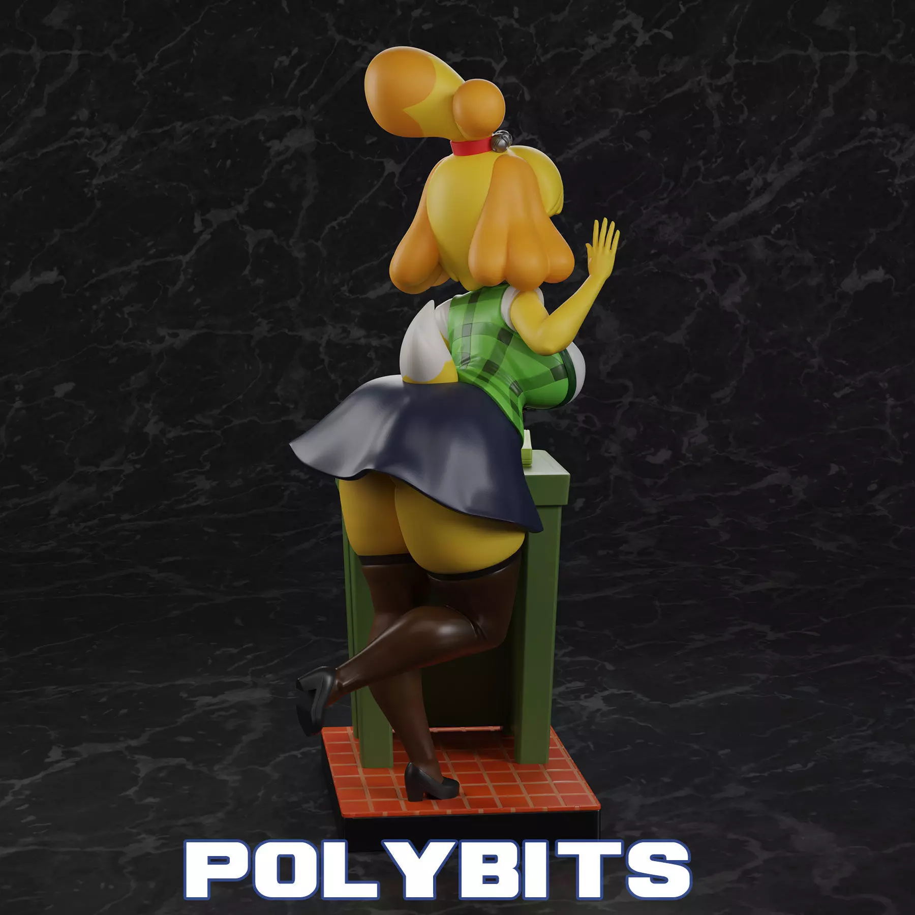 Isabelle Secretary Figure 3D print model_3