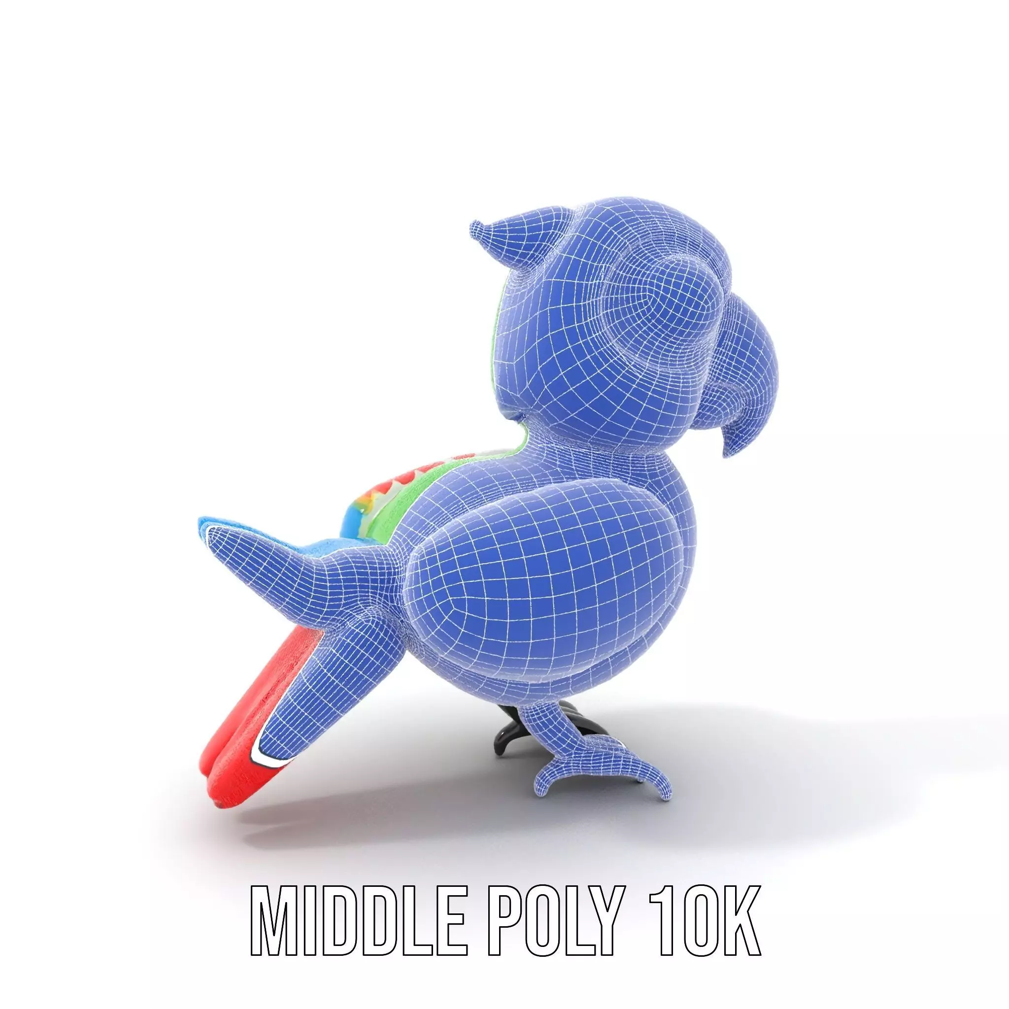 Colorful Parrot Float model pack Low-poly 3D model_18