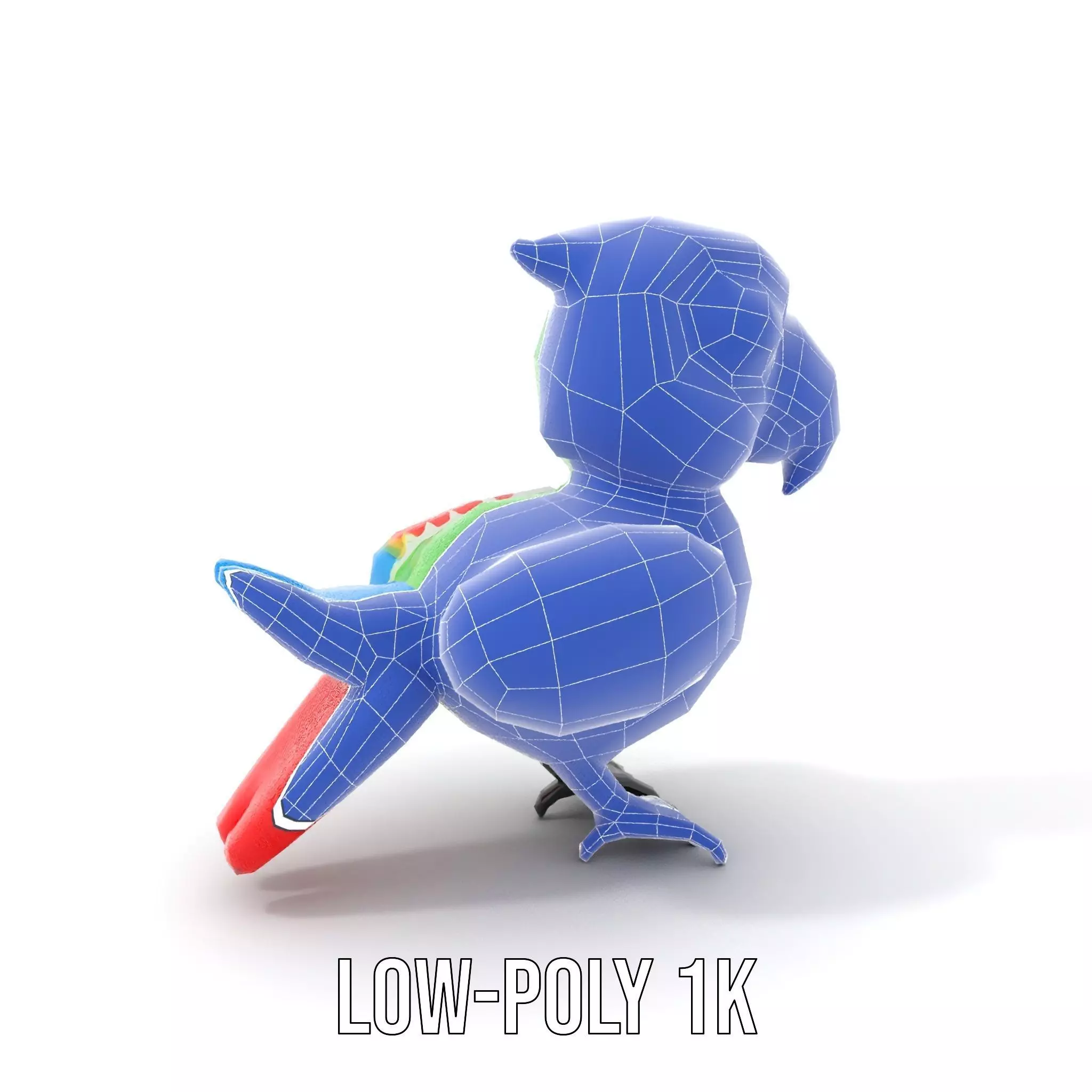 Colorful Parrot Float model pack Low-poly 3D model_10