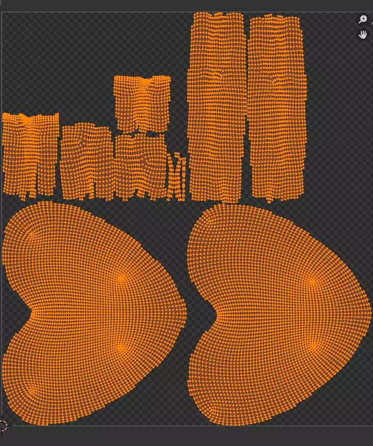 Heart macaron  Low-poly 3D model_7