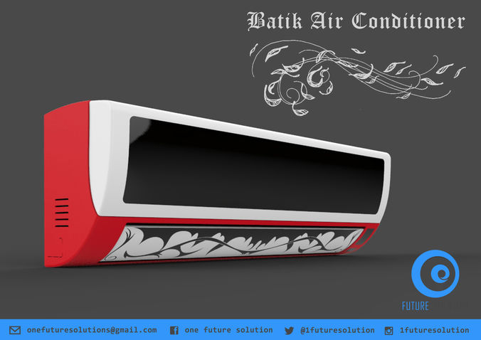Batik Air Conditioner Free 3D model