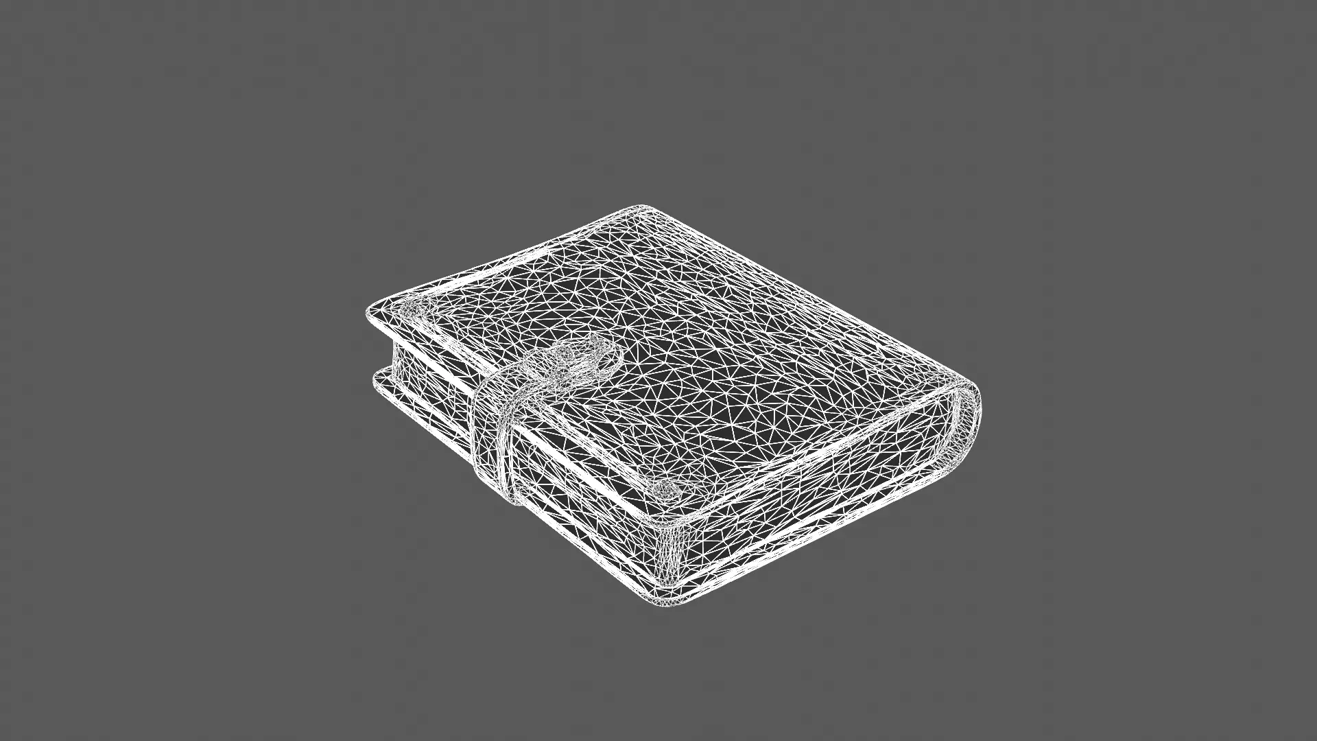 Vintage Leather-Bound Journal 3D Model 3D model_5