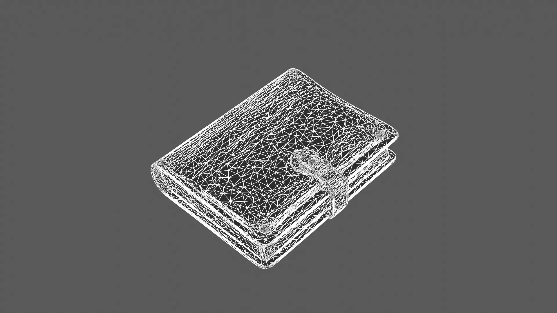 Vintage Leather-Bound Journal 3D Model 3D model_9