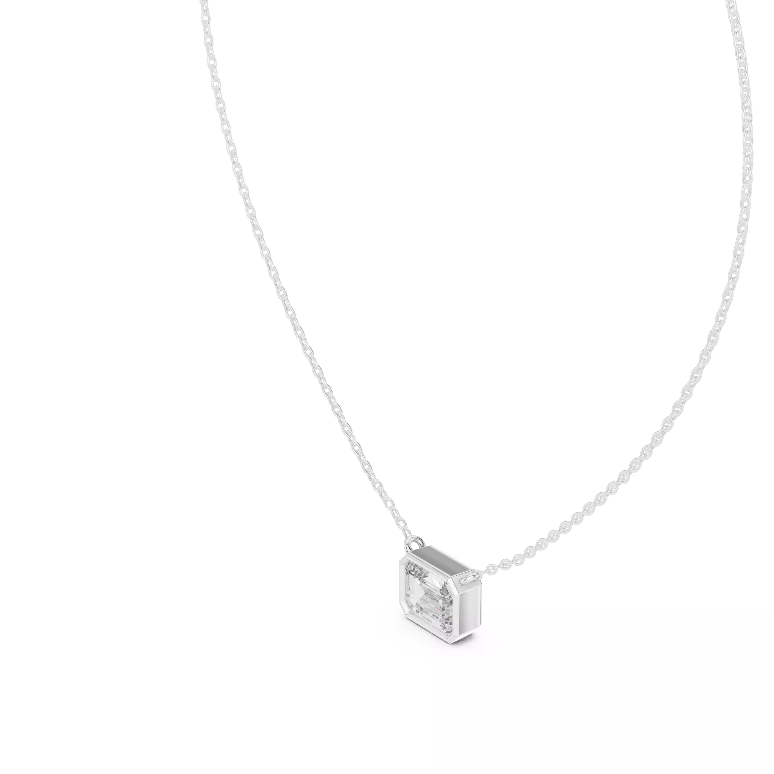 Ememrald Solitaire Pendant 3dm stl renders Animation Videos 3D print model_7