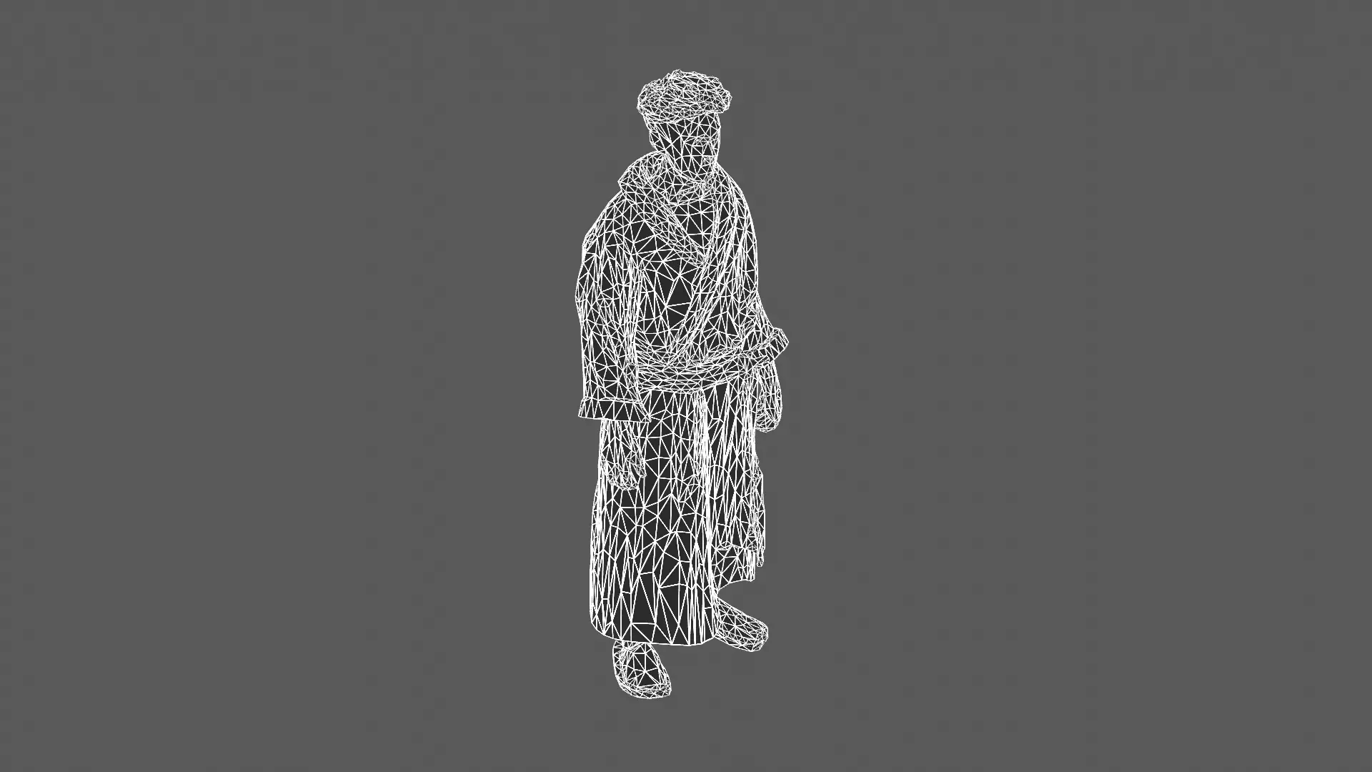 Stylized Male Character in Bathrobe 3D Model 3D model_5