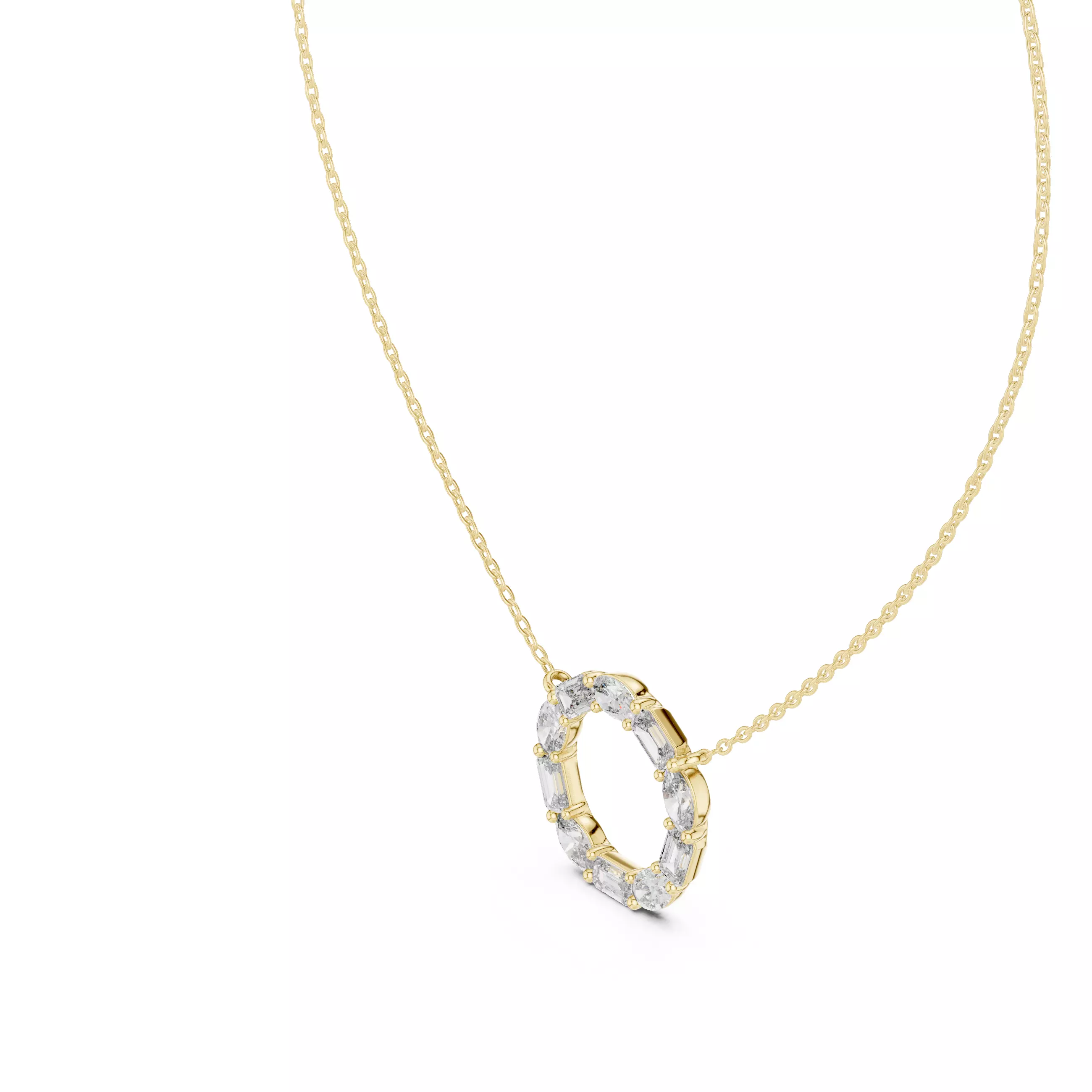 Circle Diamond Pendant 3dm stl renders Animation Videos Details 3D print model_11