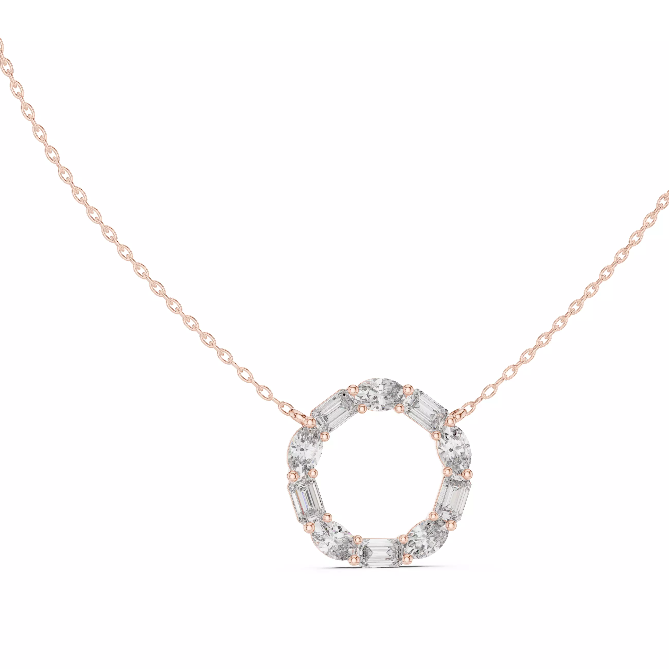 Circle Diamond Pendant 3dm stl renders Animation Videos Details 3D print model_0