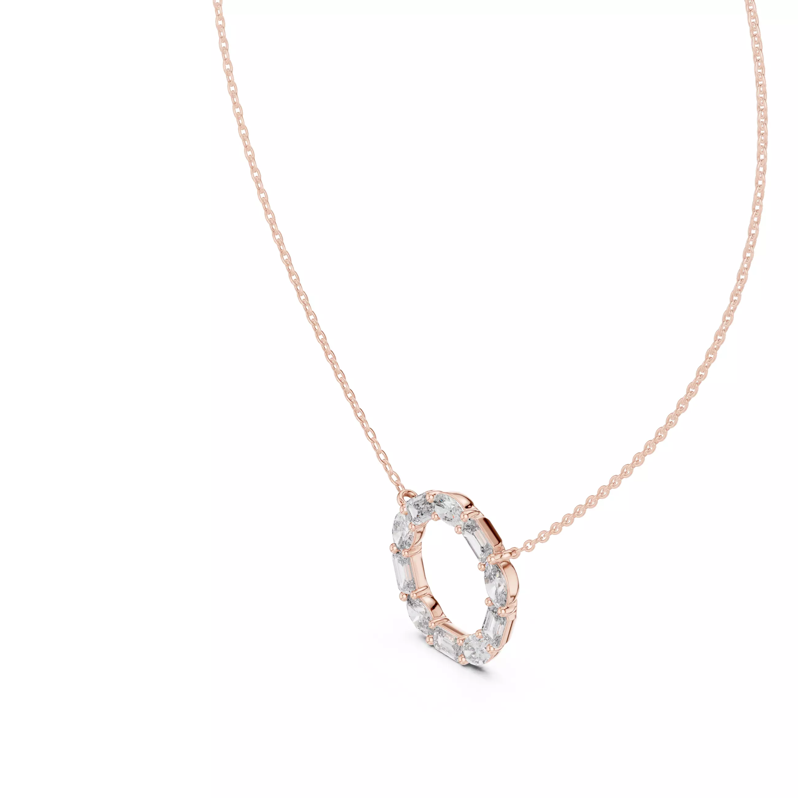 Circle Diamond Pendant 3dm stl renders Animation Videos Details 3D print model_3