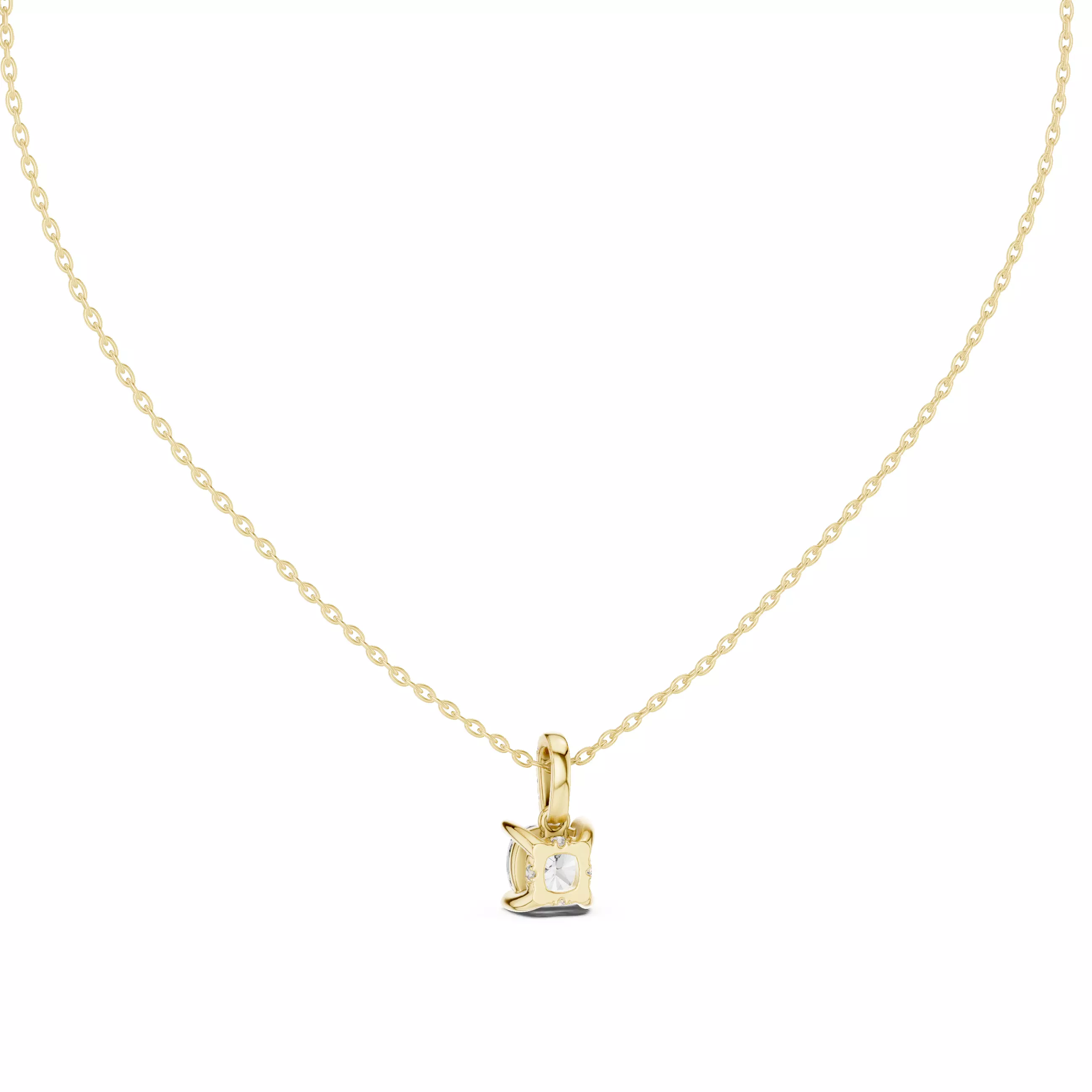 Cushion Solitaire Pendant 3dm stl renders Animation Videos  3D print model_13