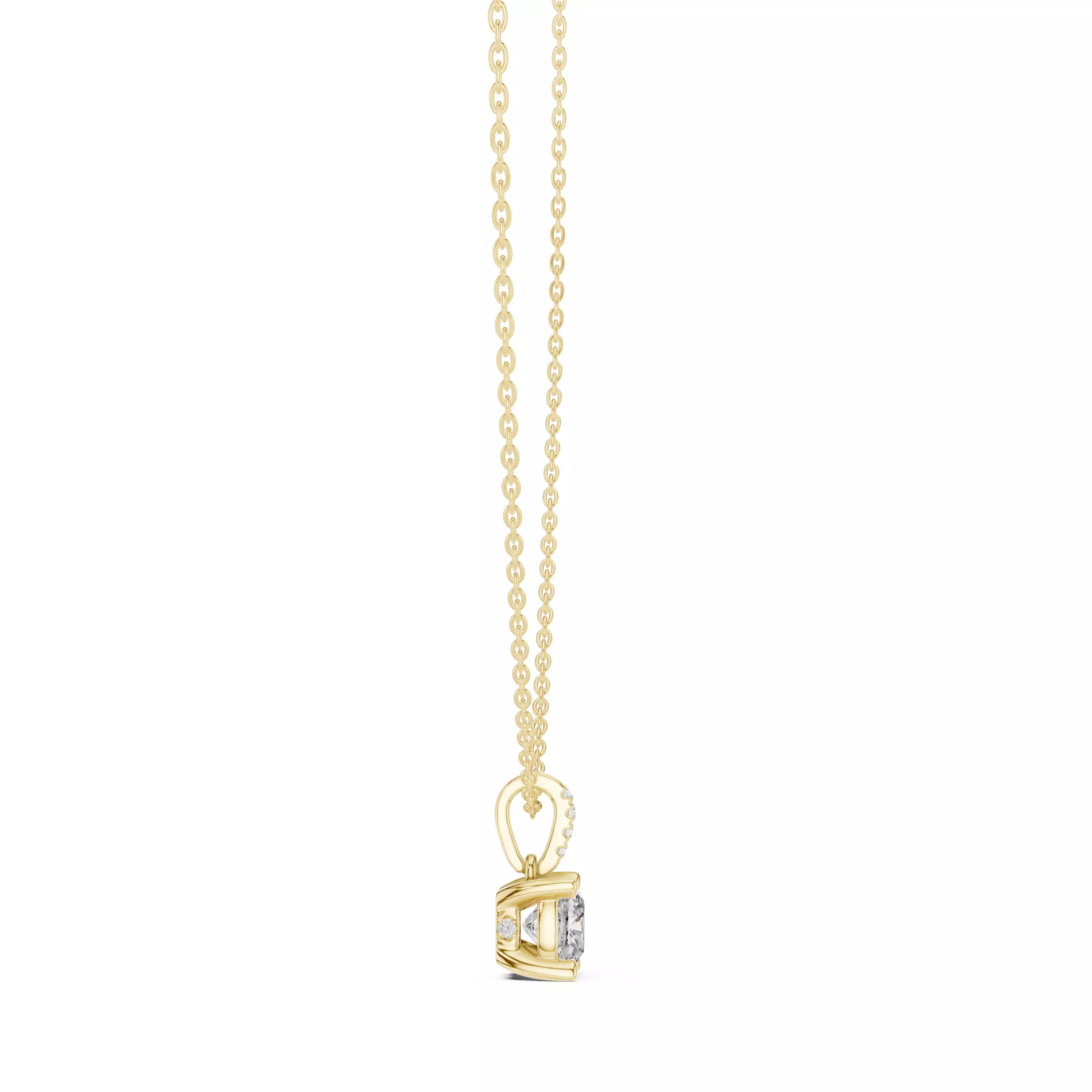 Cushion Solitaire Pendant 3dm stl renders Animation Videos  3D print model_12