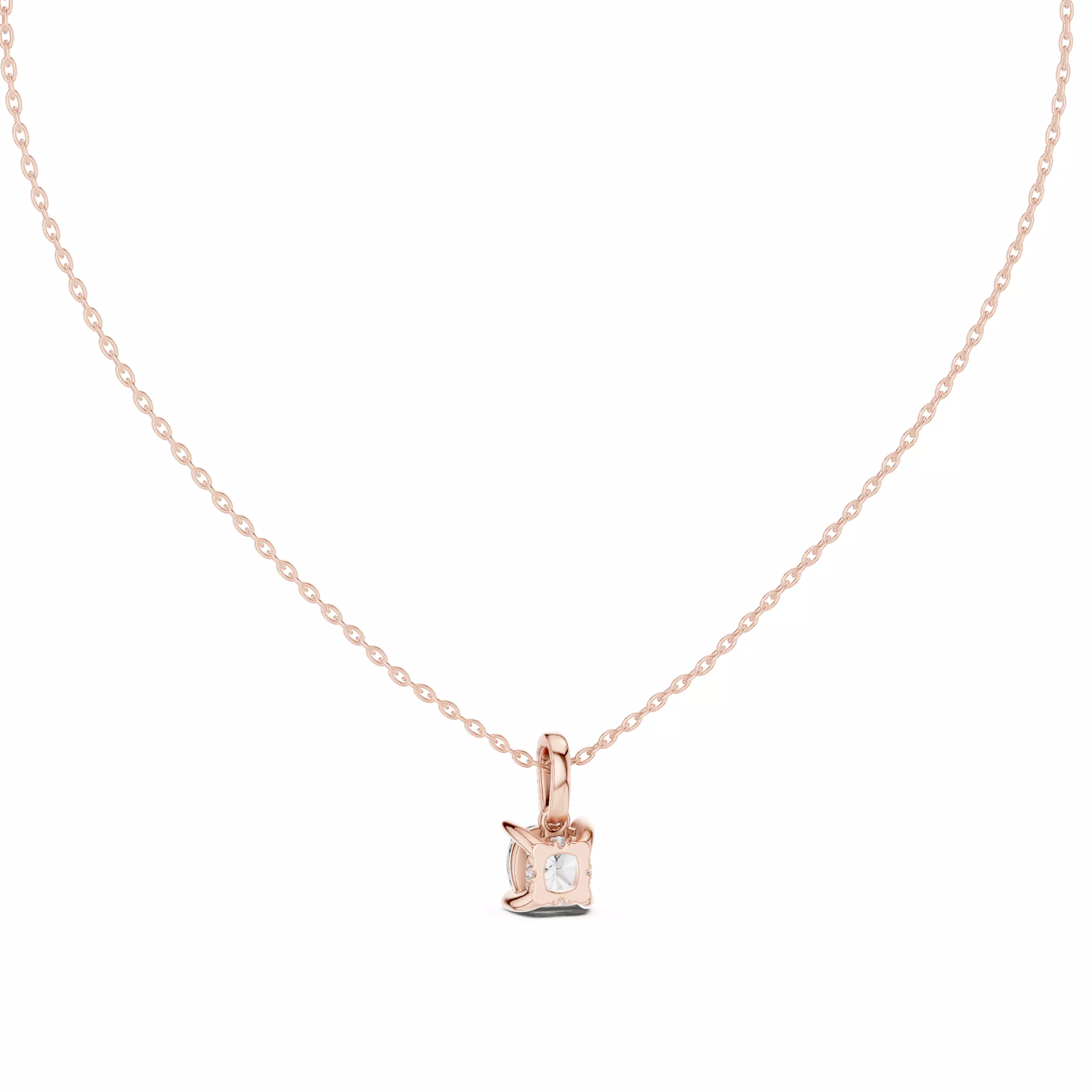 Cushion Solitaire Pendant 3dm stl renders Animation Videos  3D print model_5