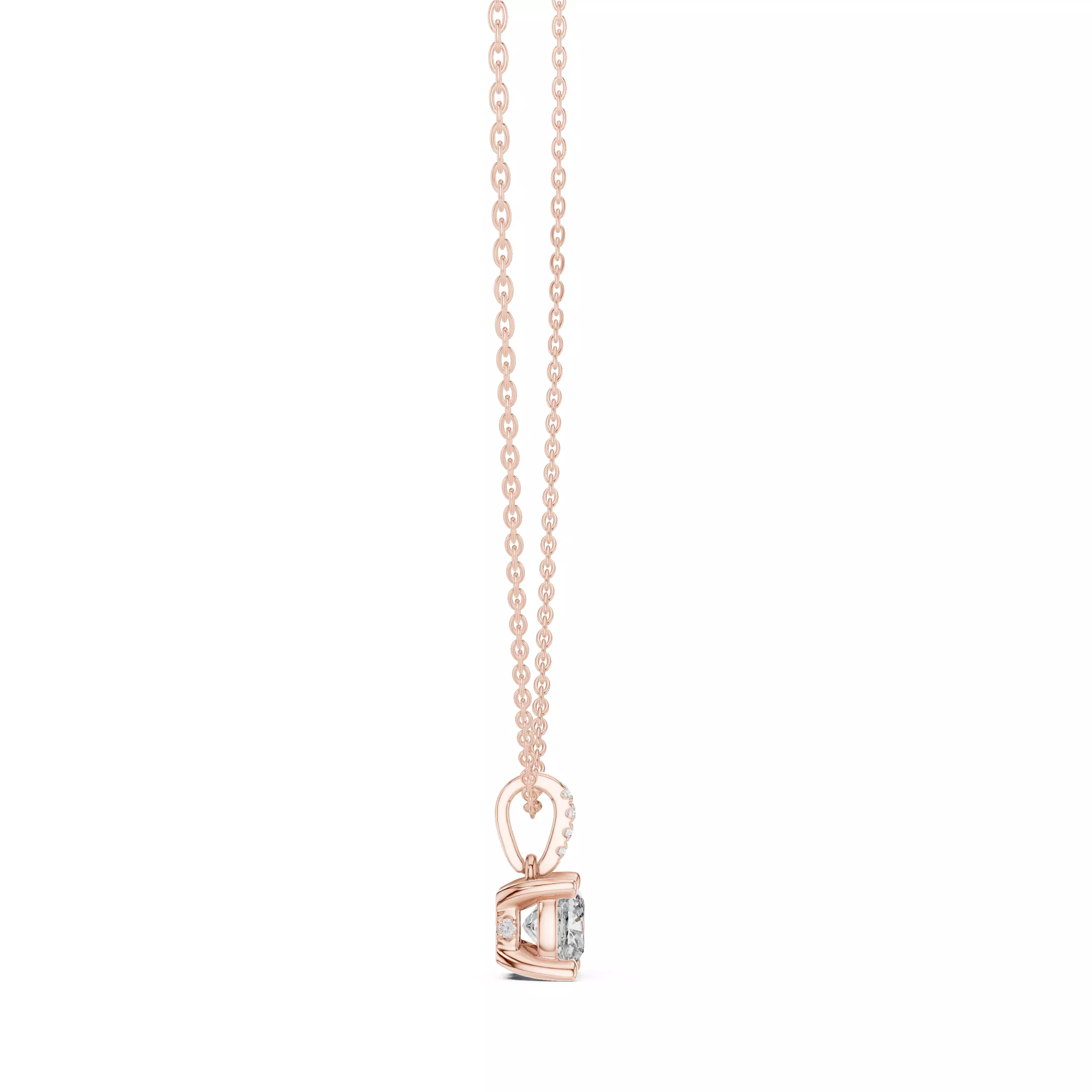 Cushion Solitaire Pendant 3dm stl renders Animation Videos  3D print model_4