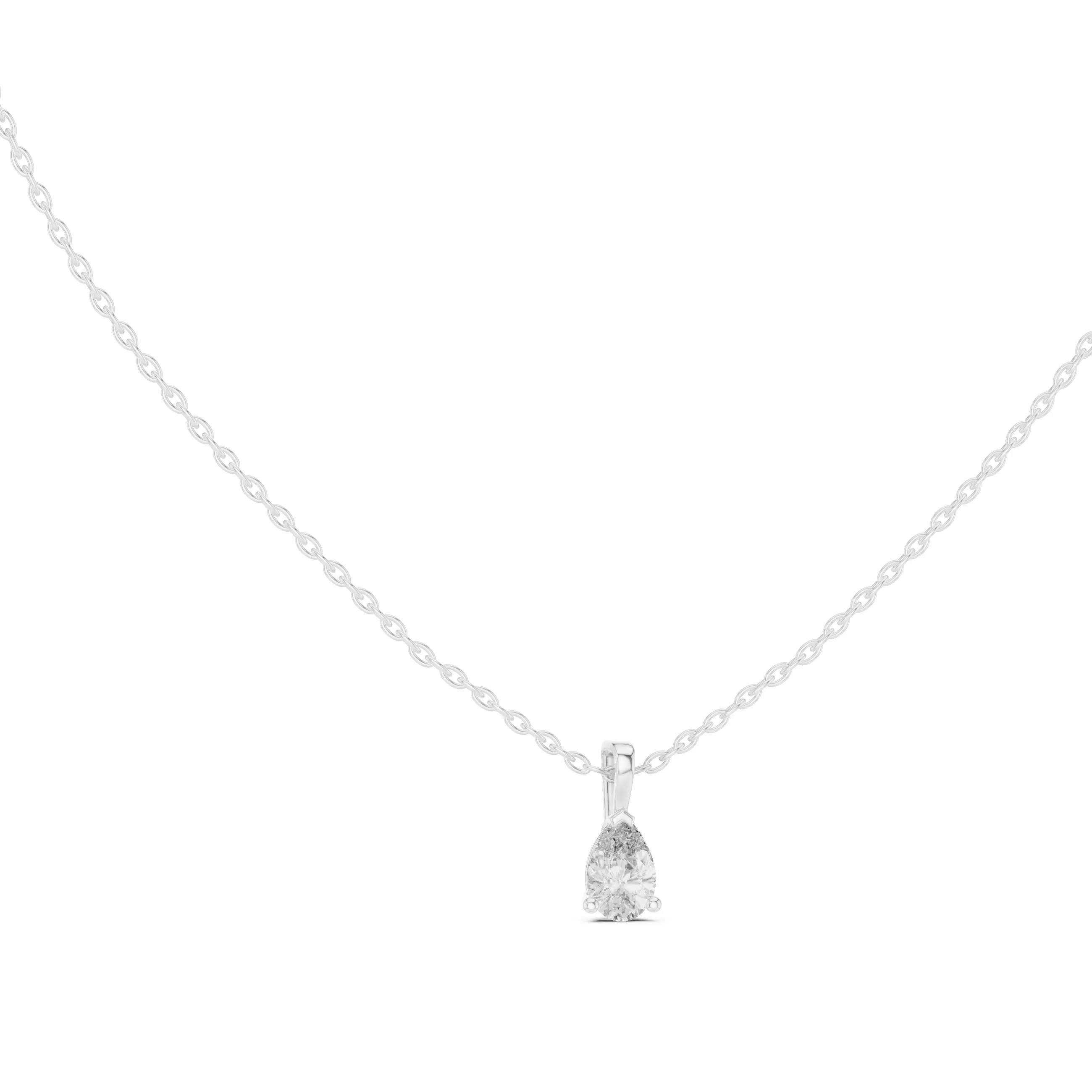 Pear Mono Solitaire Pendant 3dm stl renders Animation Videos 3D print model_6