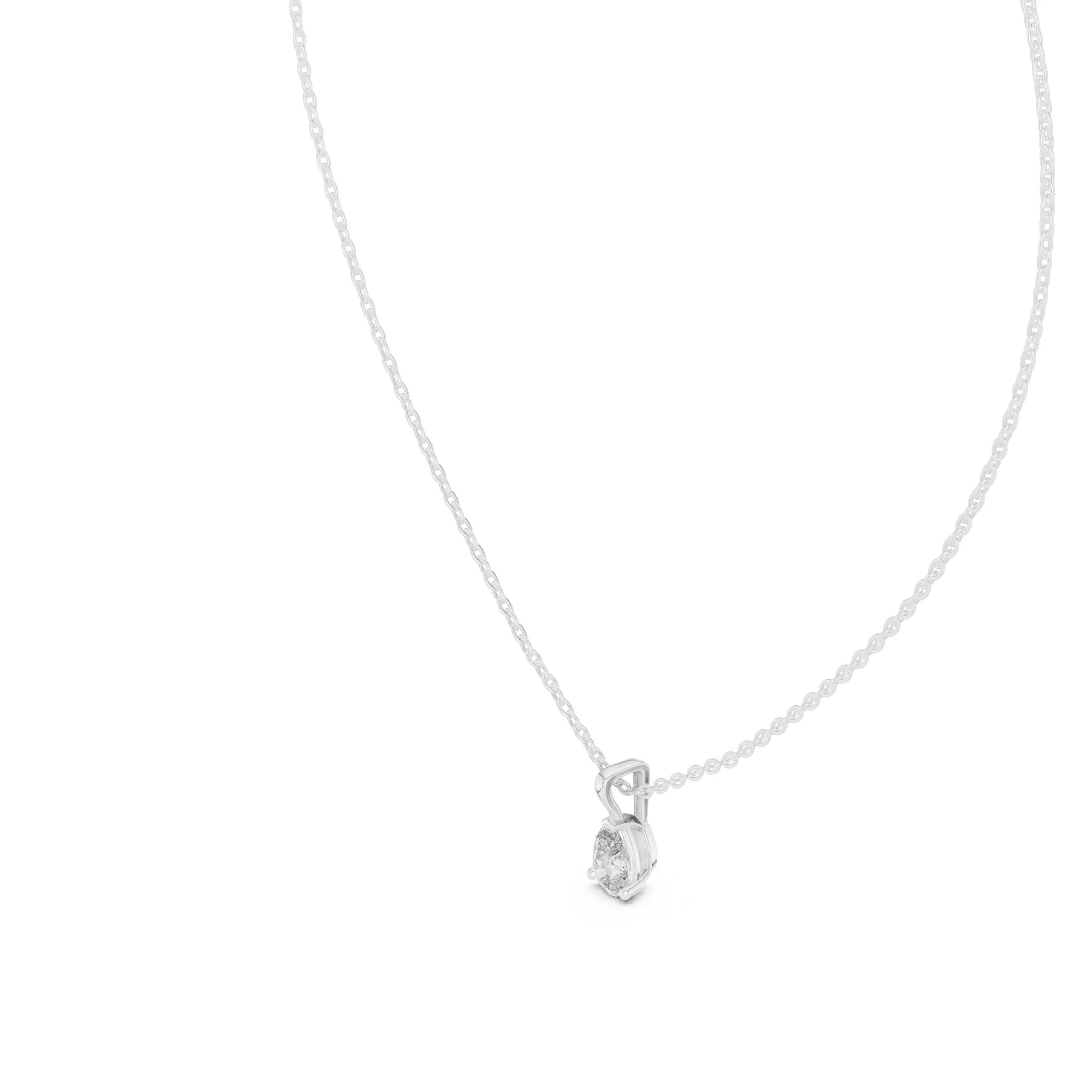 Pear Mono Solitaire Pendant 3dm stl renders Animation Videos 3D print model_7