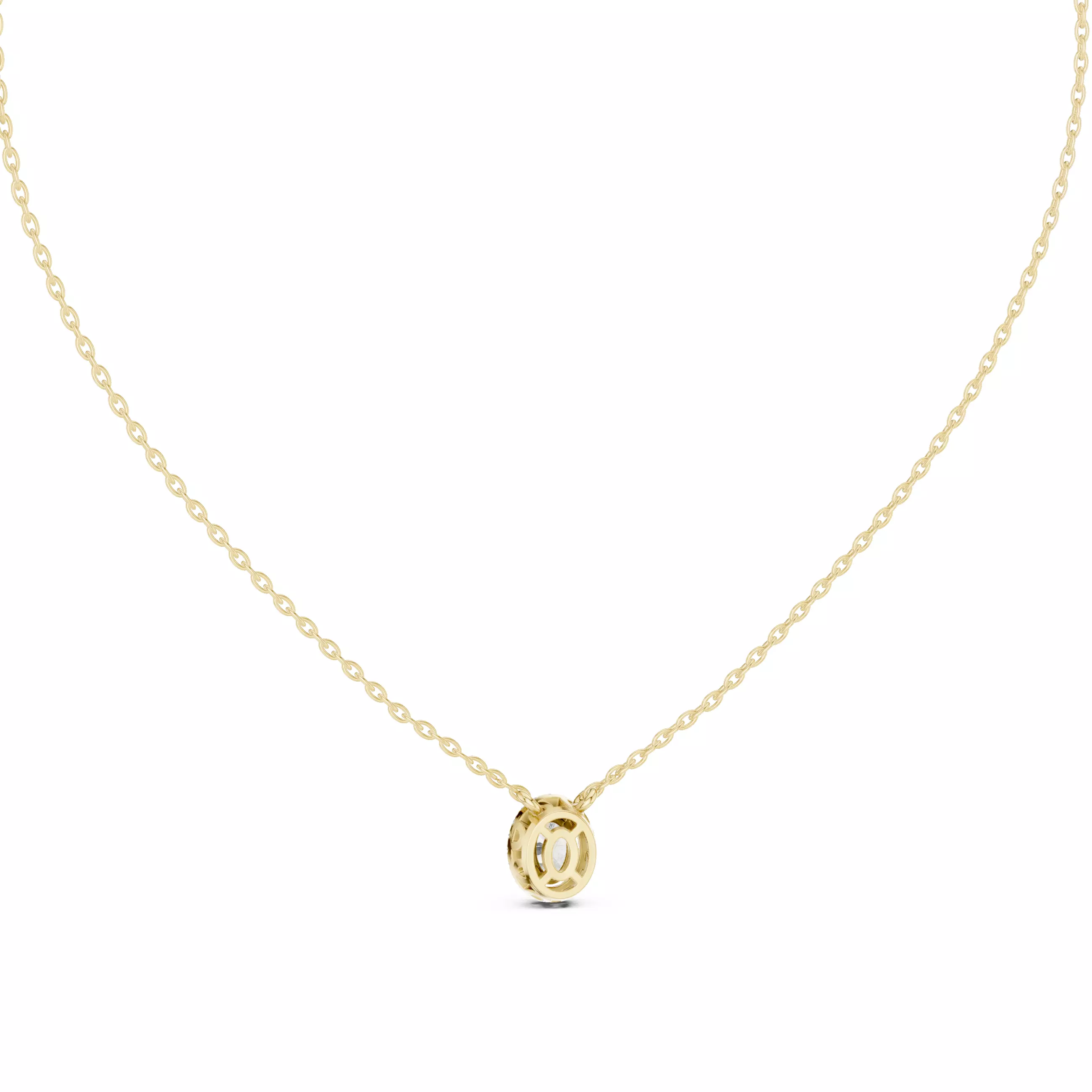Oval Halo Solitaire Pendant 3dm stl renders Animation Videos  3D print model_13