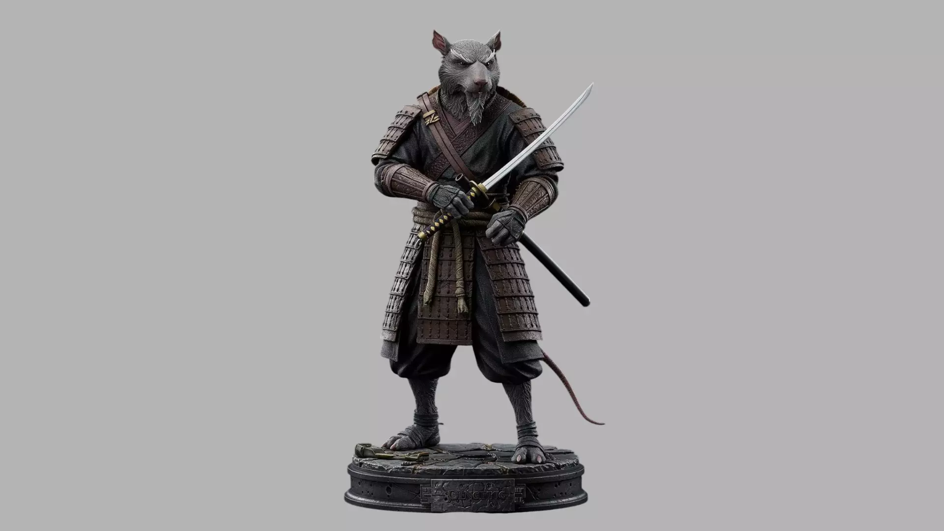 Samurai Rat Warrior 3D Character Fantasy Swordsman 3D model
