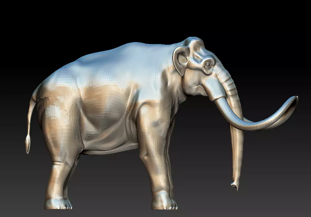 mammoth 3D print model_1