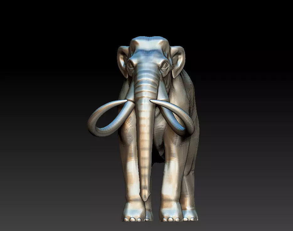 mammoth 3D print model_0
