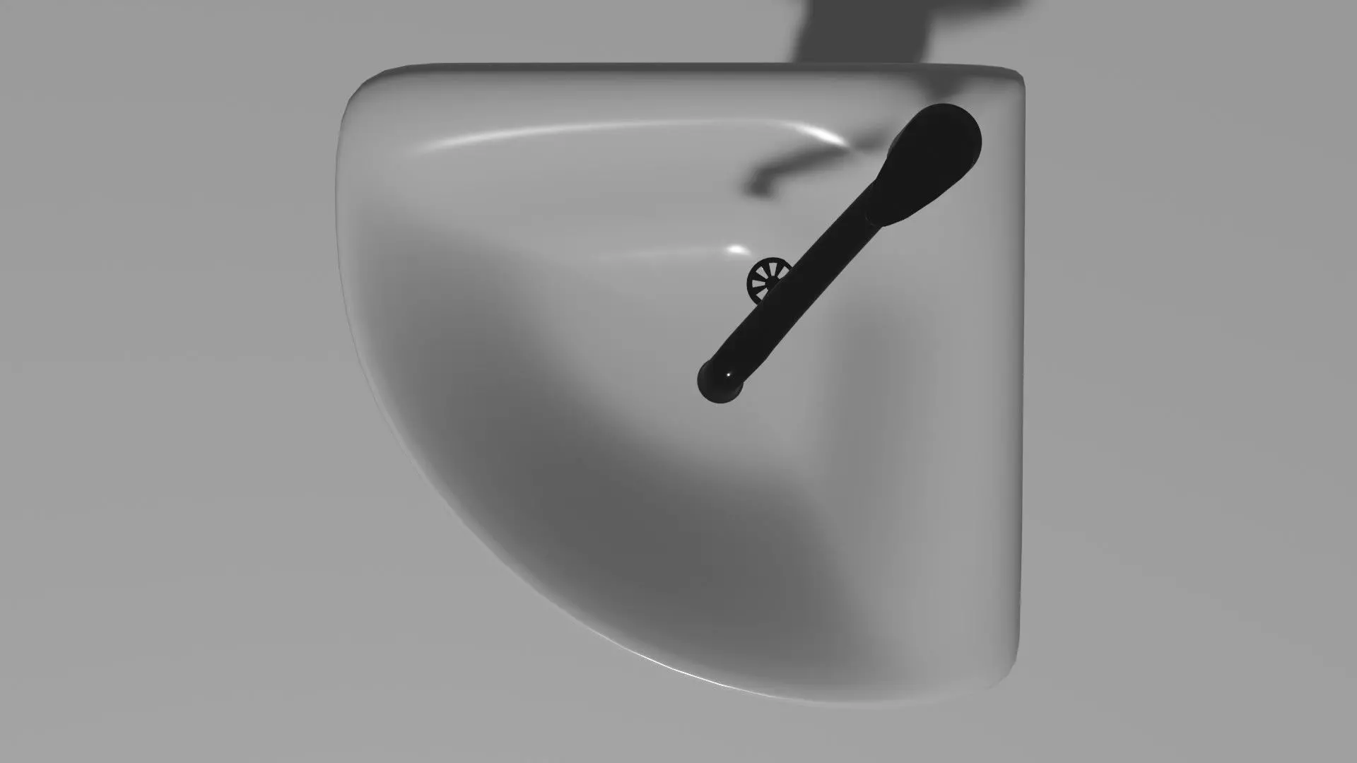 Angular basin Obj and Blend 3D model_4