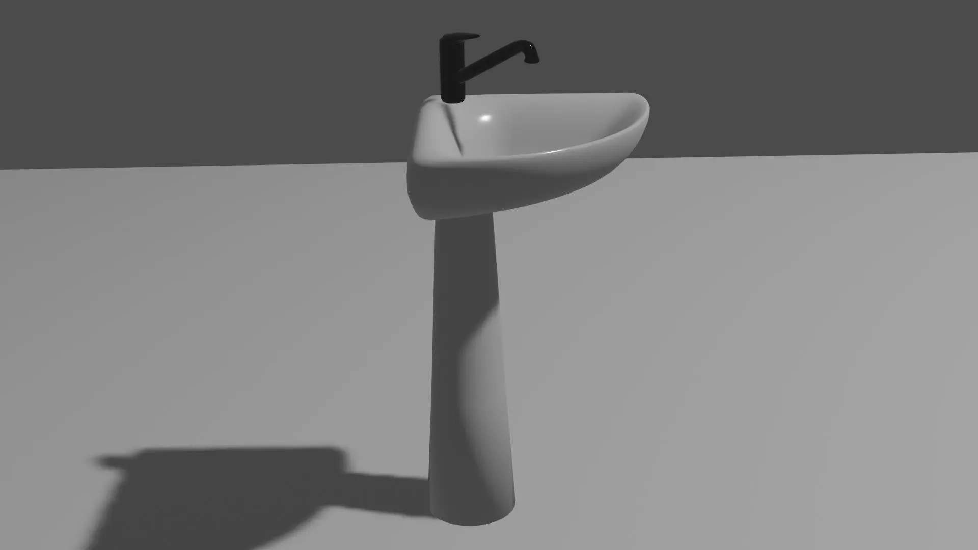 Angular basin Obj and Blend 3D model_2