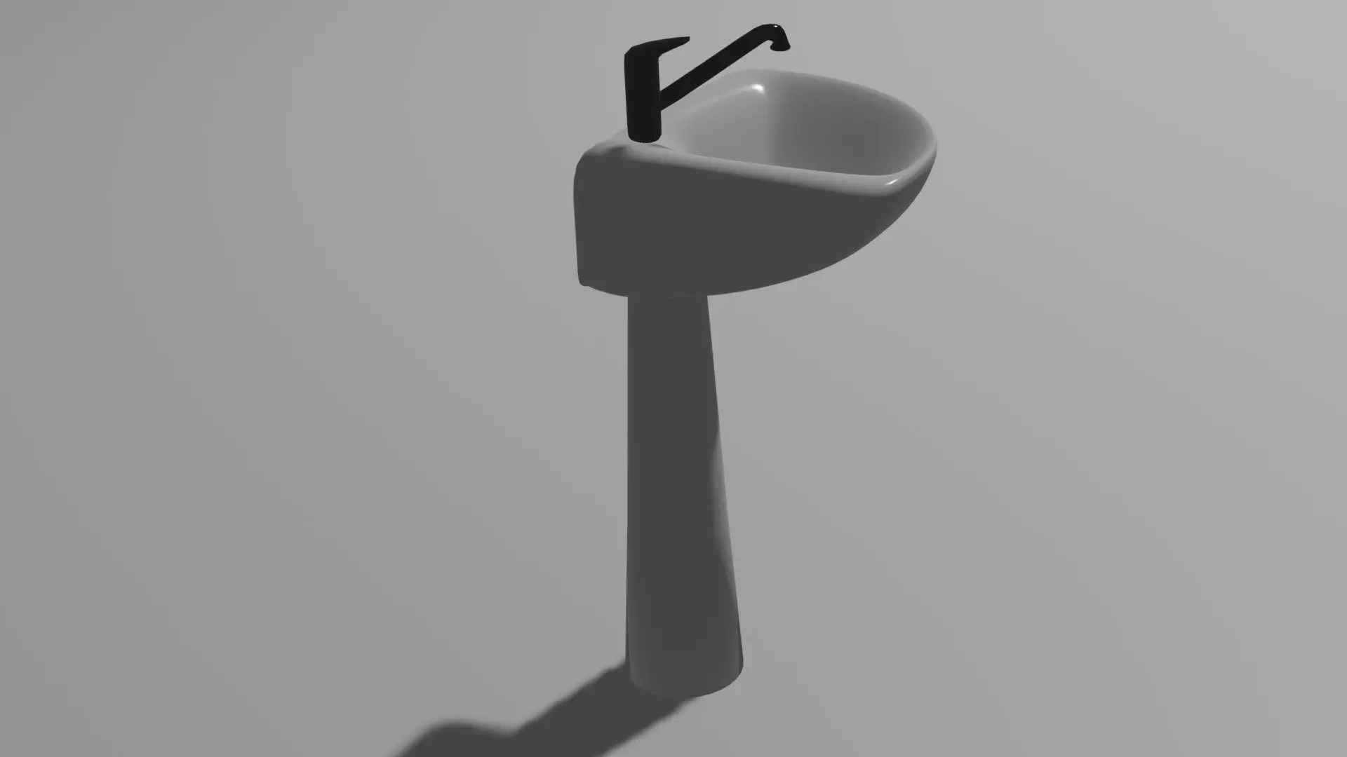 Angular basin Obj and Blend 3D model_3