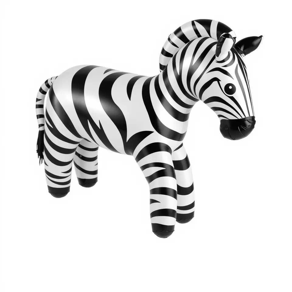 Inflatable Zebra Toy model pack Low-poly 3D model_3