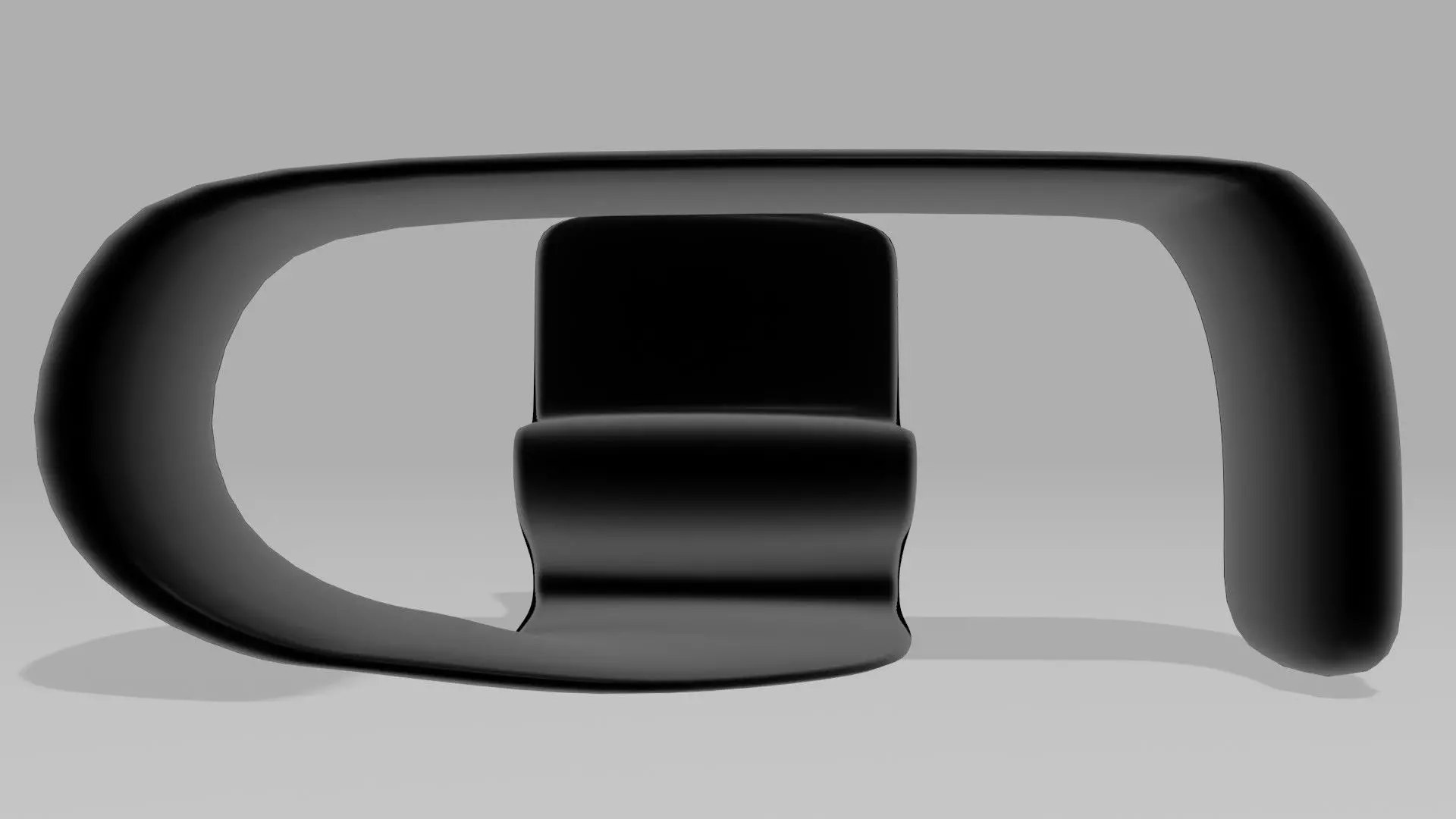 Line Desk plus Chair Obj and Blender 3D model_3