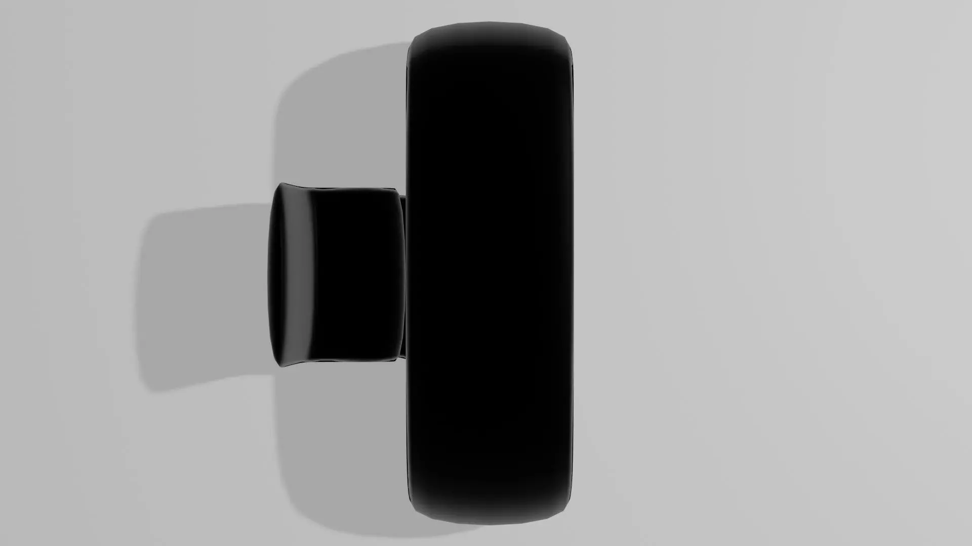 Line Desk plus Chair Obj and Blender 3D model_5