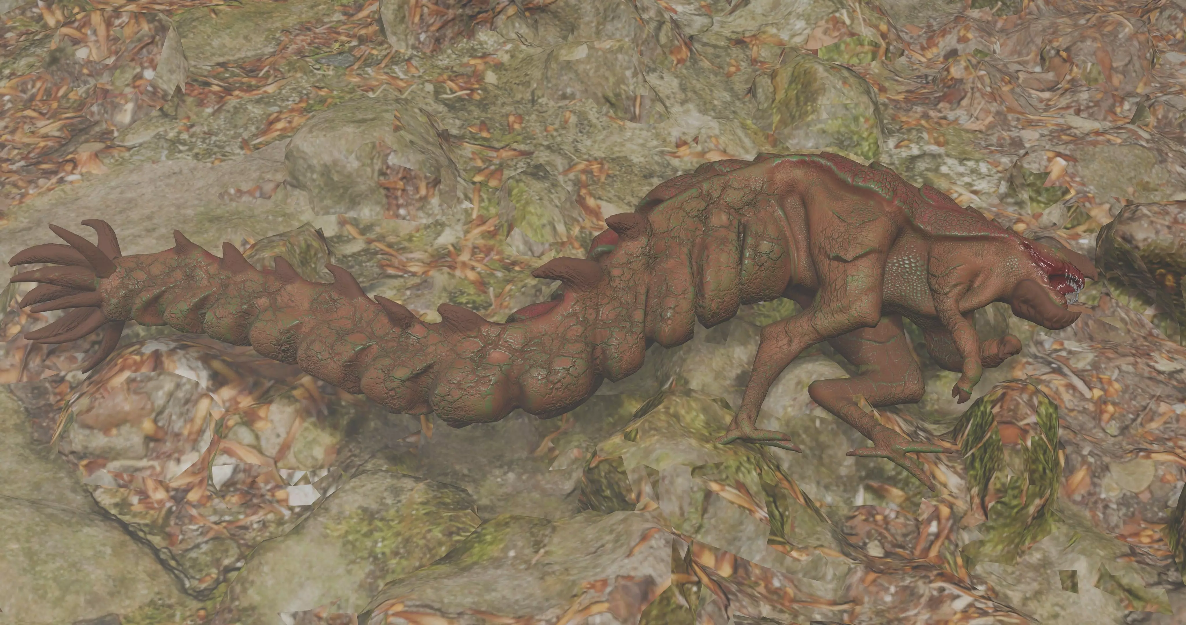 Alien Desert Low-poly 3D model_4