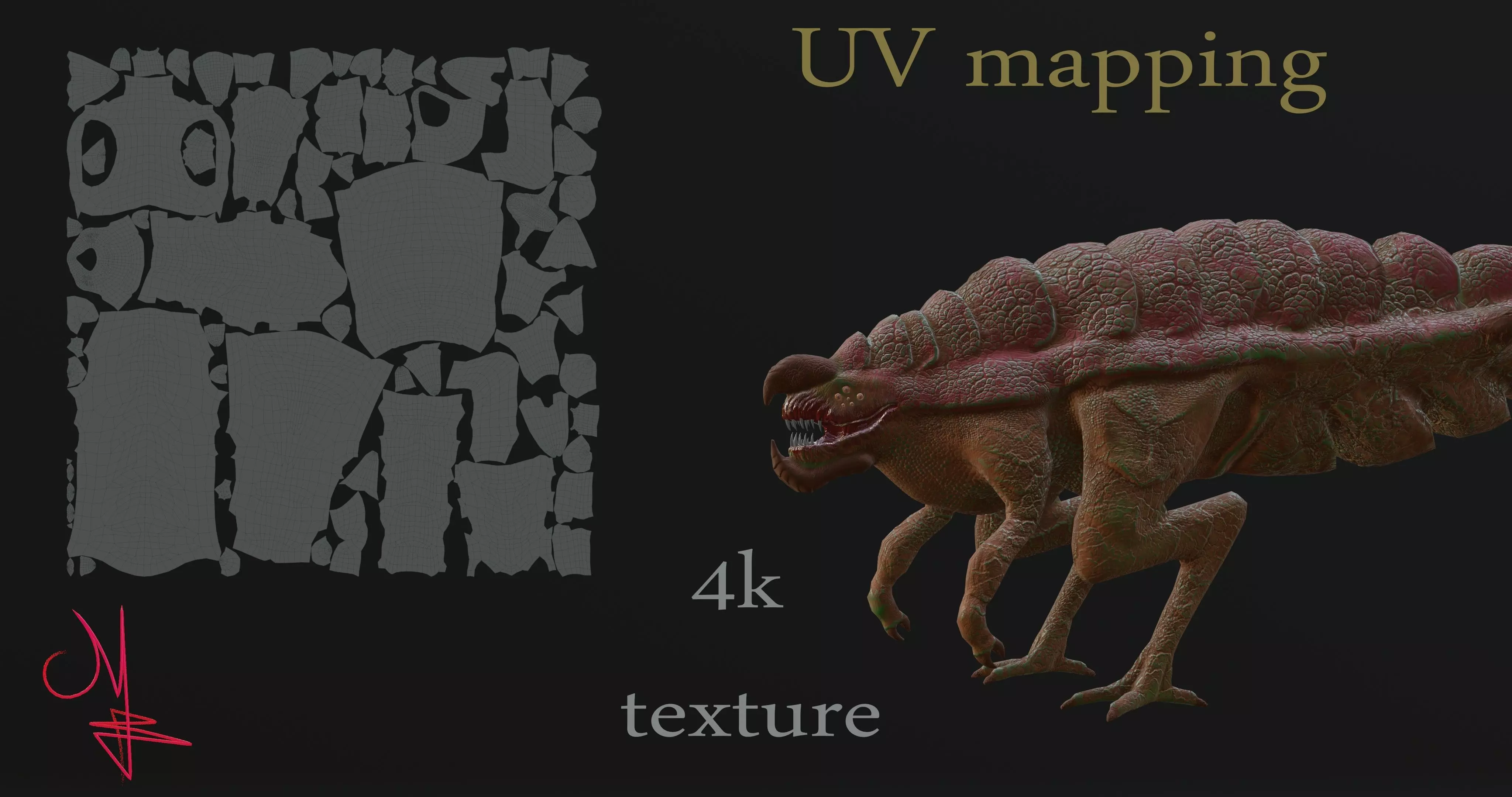 Alien Desert Low-poly 3D model_9