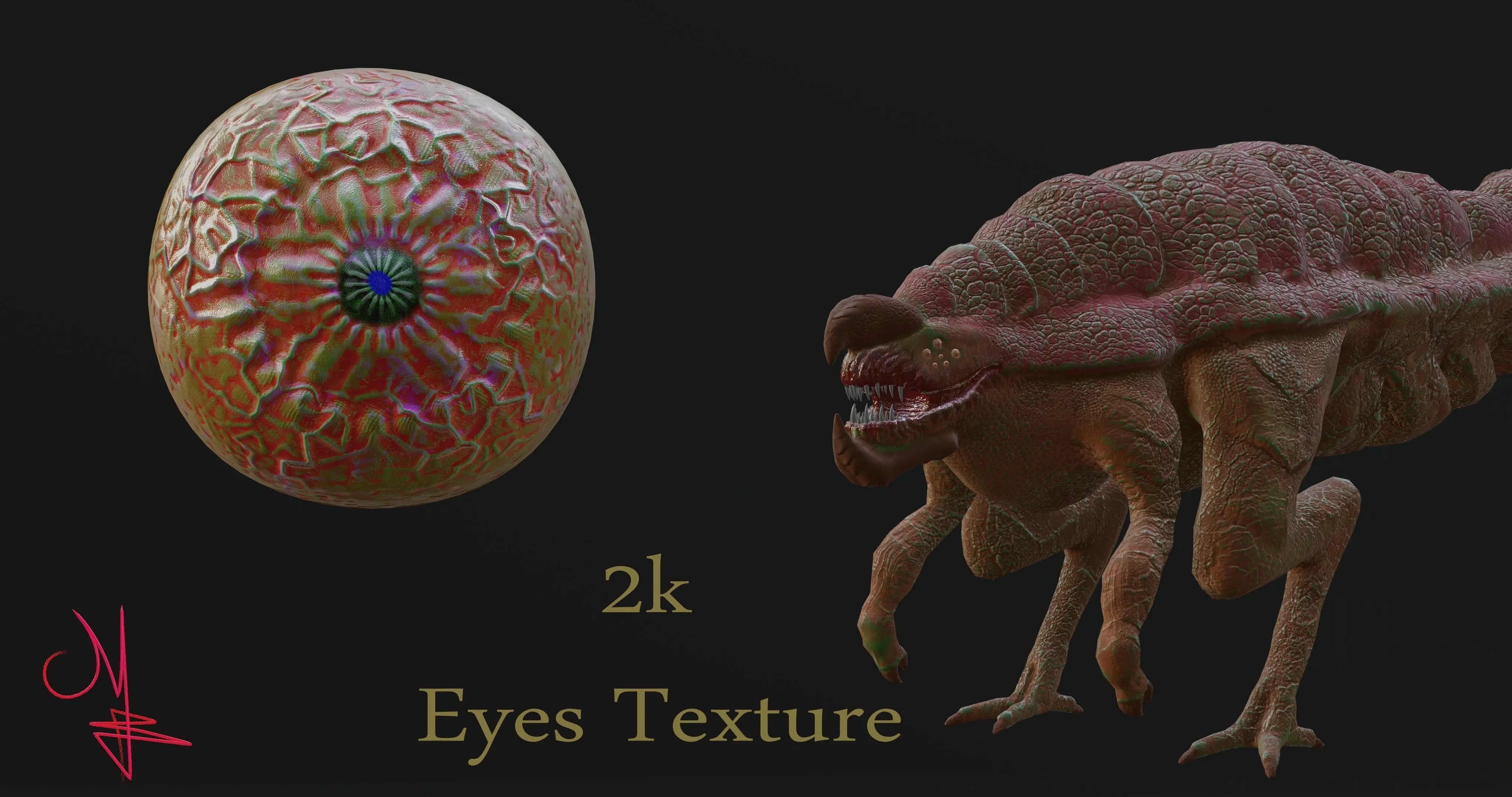 Alien Desert Low-poly 3D model_8